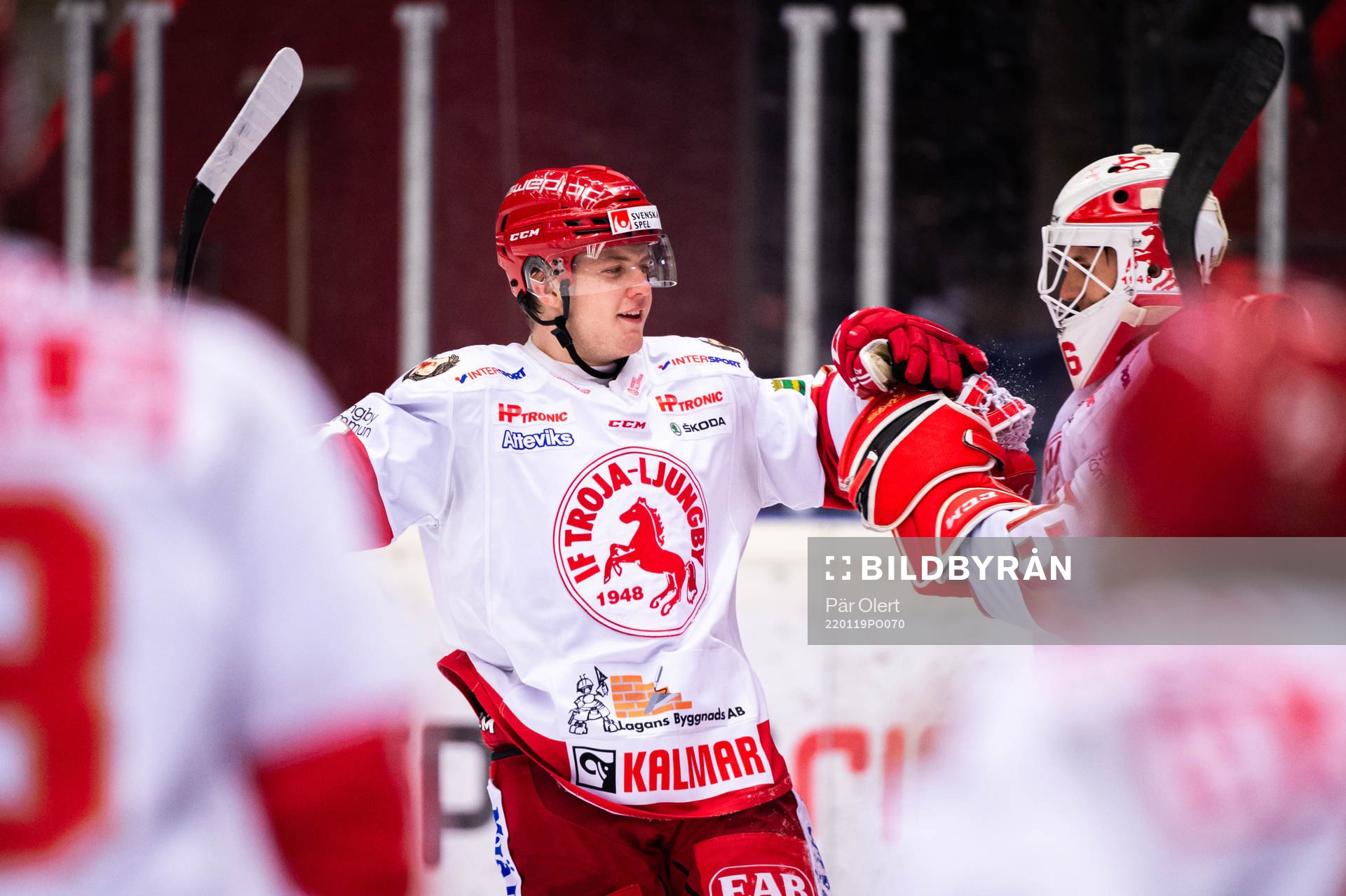 Troja-Ljungbys Jesper Emanuelsson jublar
