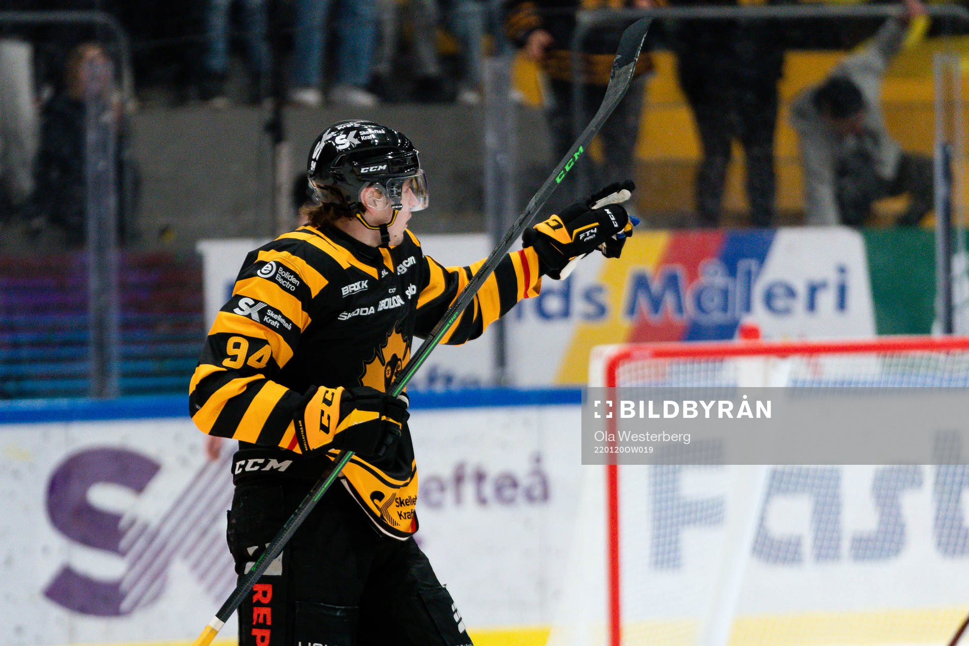Skellefteås Linus Karlsson jublar