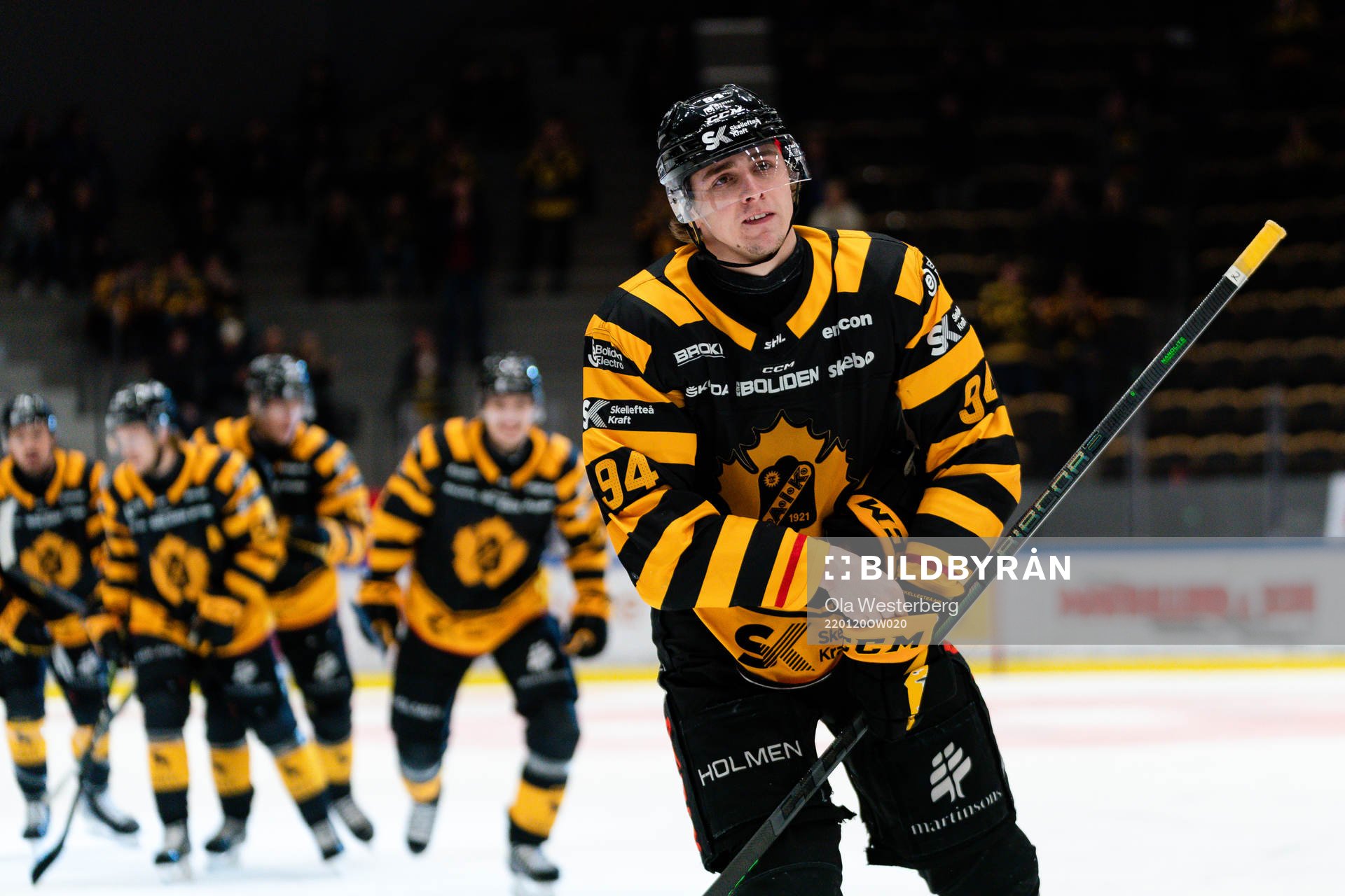 Skellefteås Linus Karlsson jublar