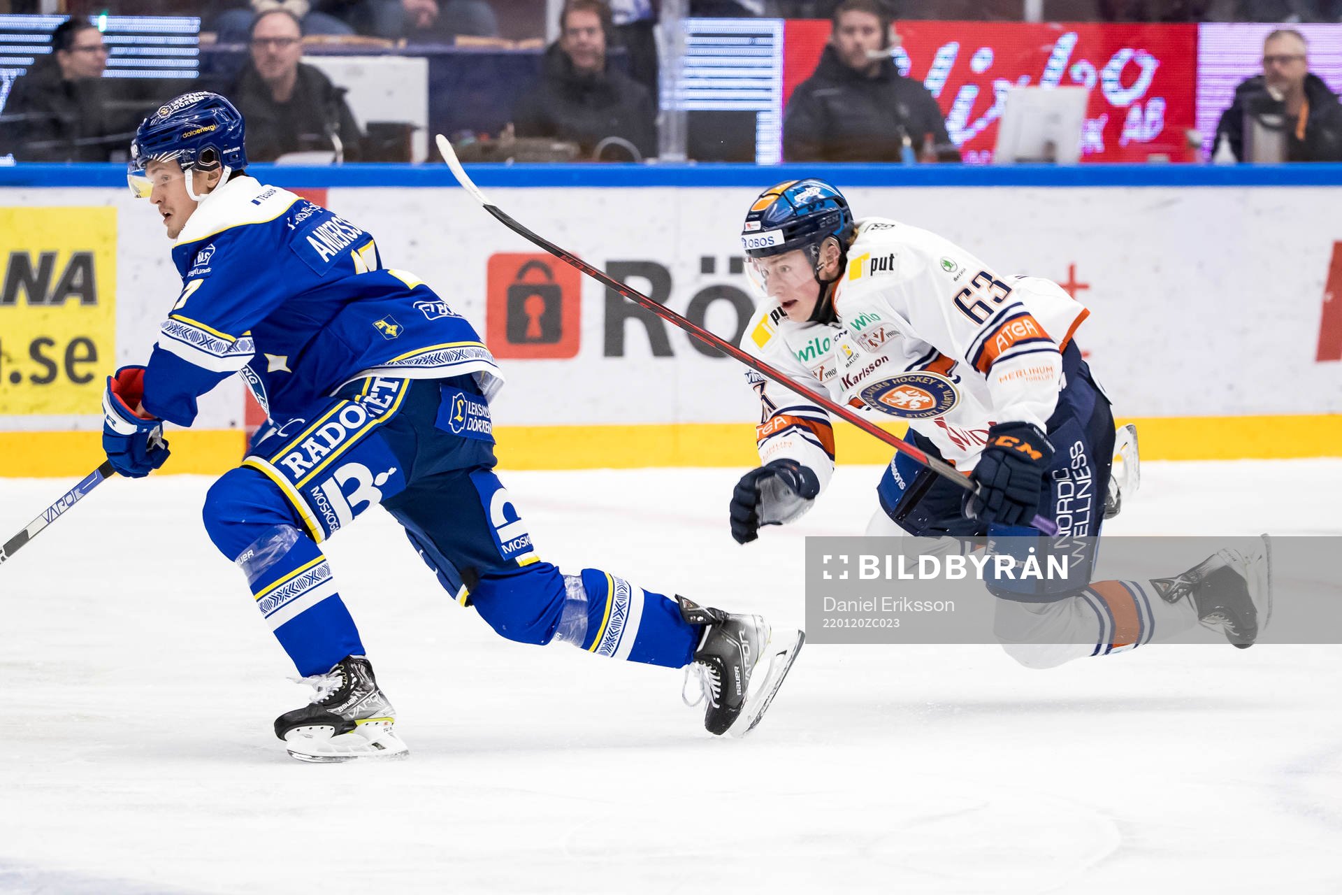 Leksands Linus Andersson och Växjös Michael Krutil
