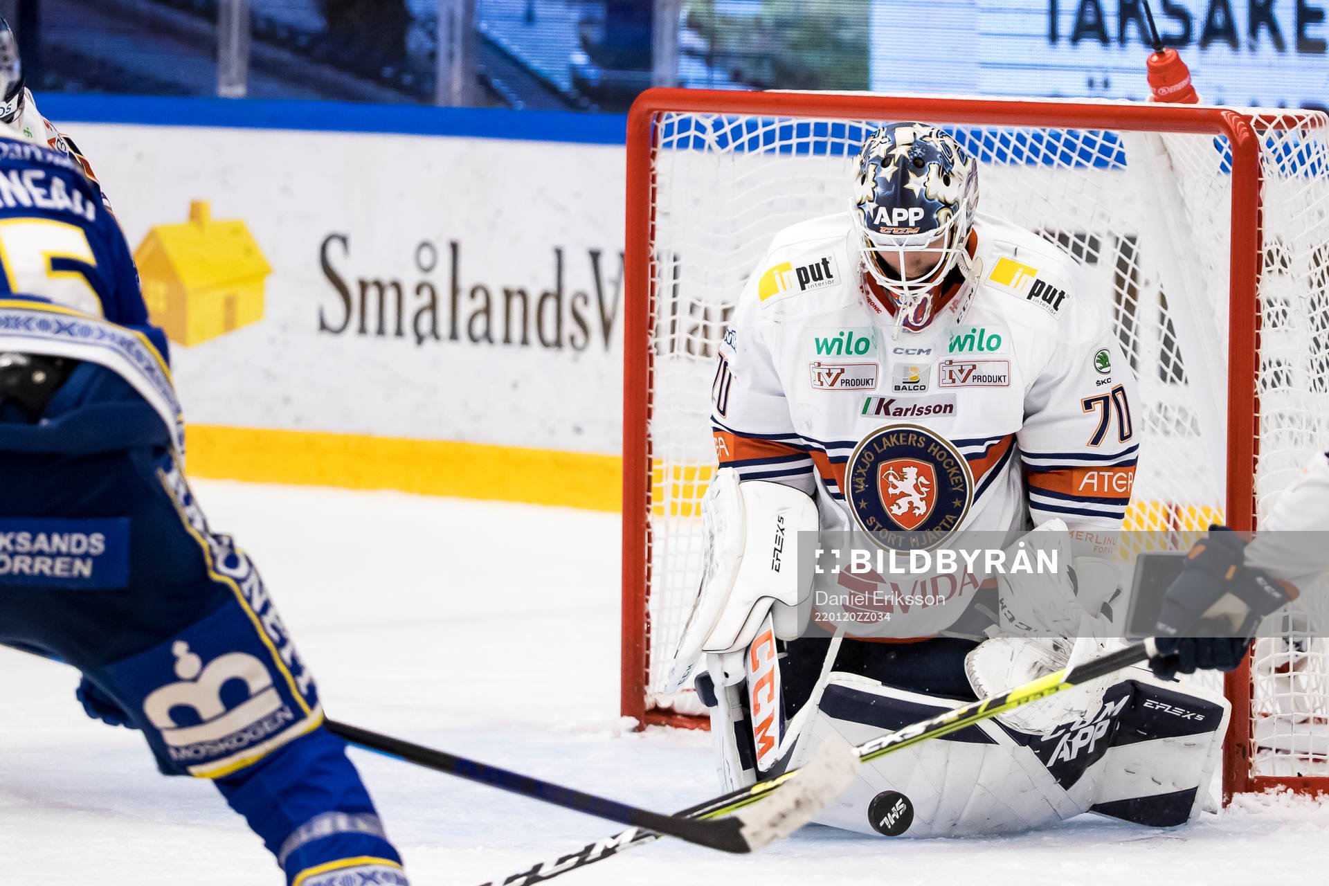 Växjös målvakt Adam Åhman