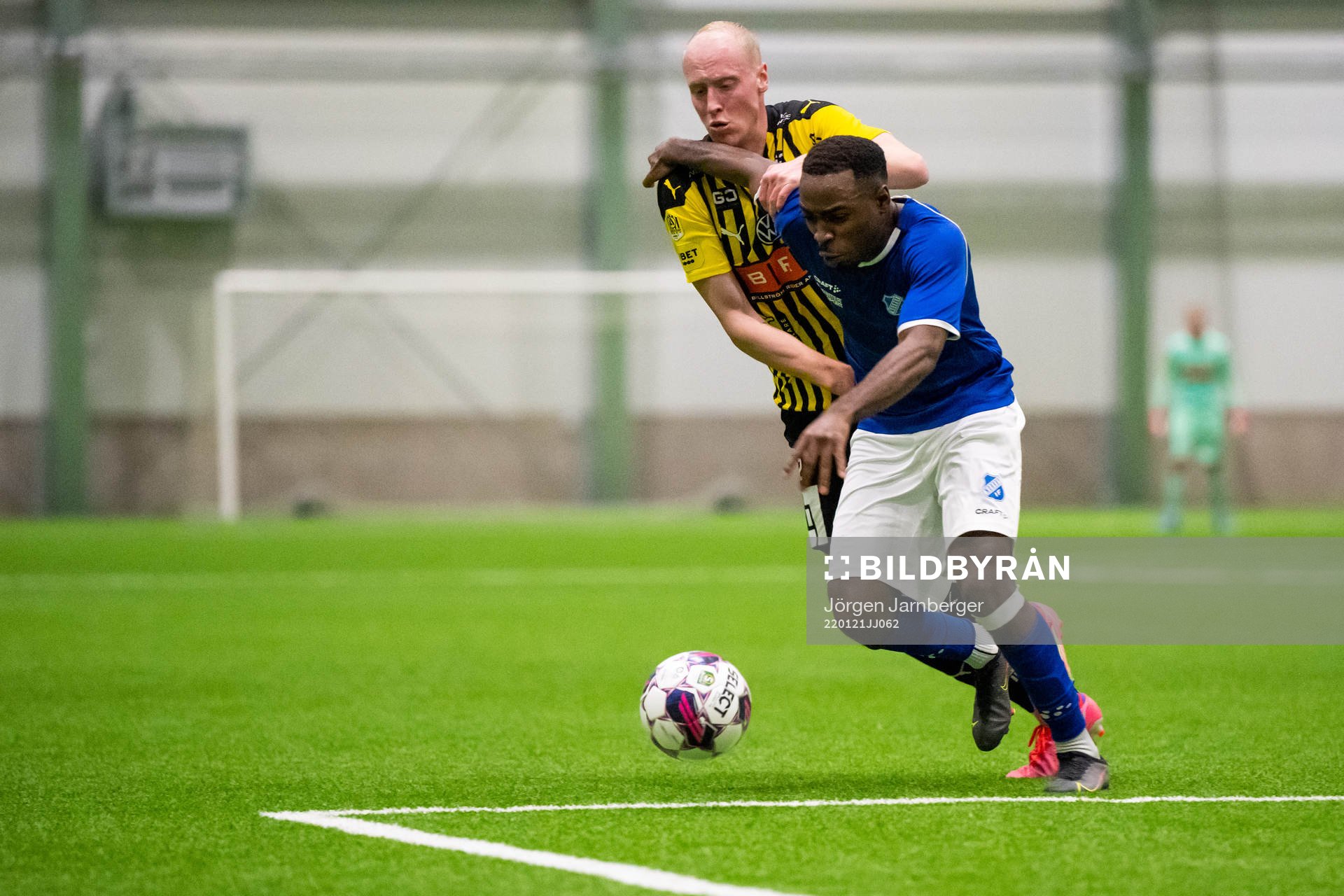under en träningsmatch i fotboll mellan Norrby och Häcken
