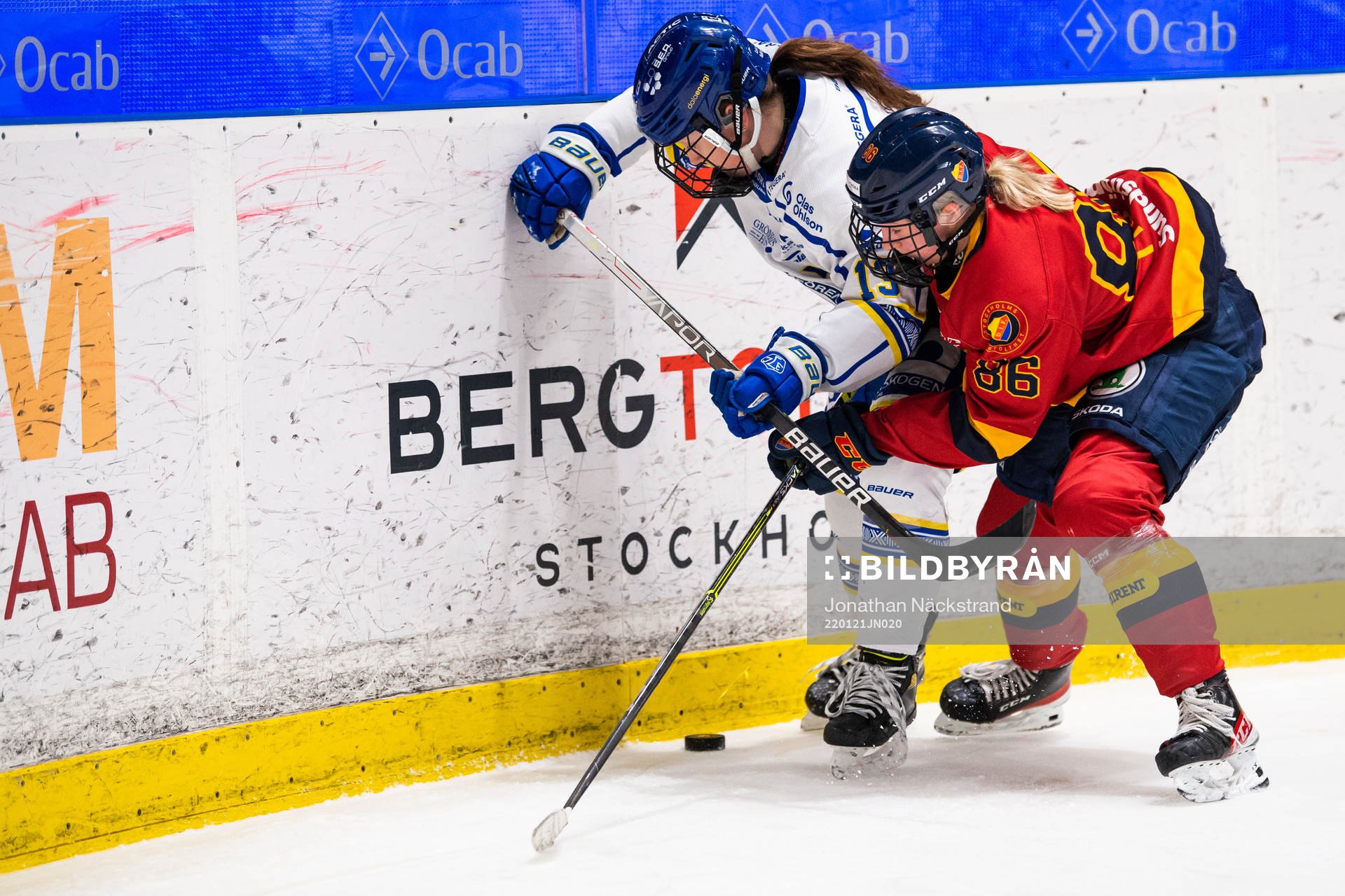 Djurgårdens Selma Tyreskog och Leksands Hanna Sköld