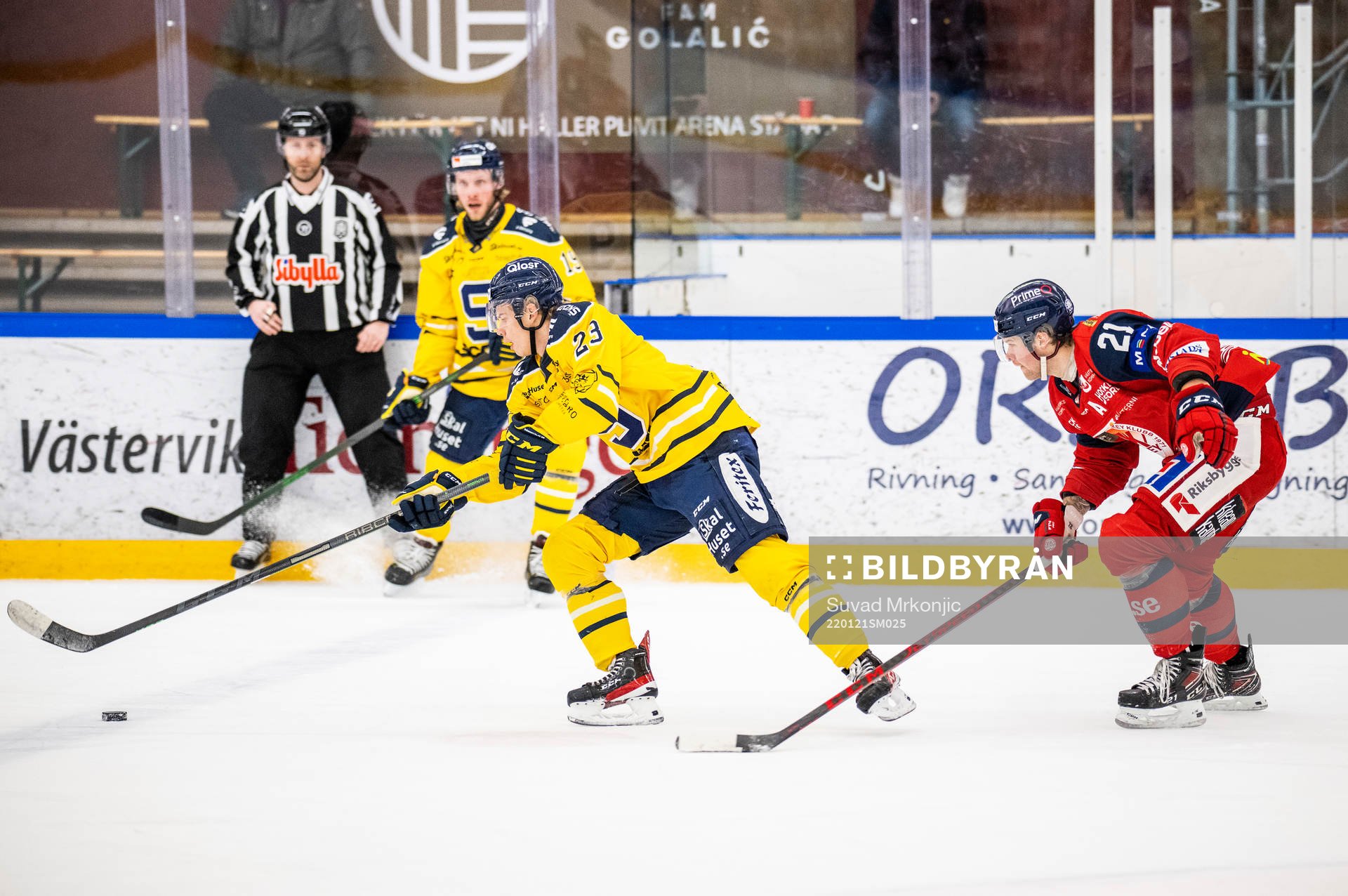 Södertäljes Albert Sjöberg och Västerviks Victor Öhman