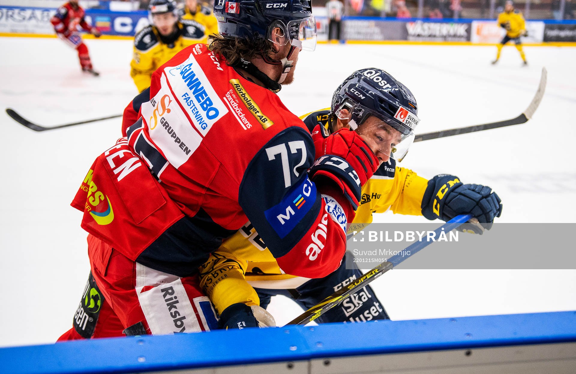 Västerviks Luke Green och Södertäljes Matt Marcinew