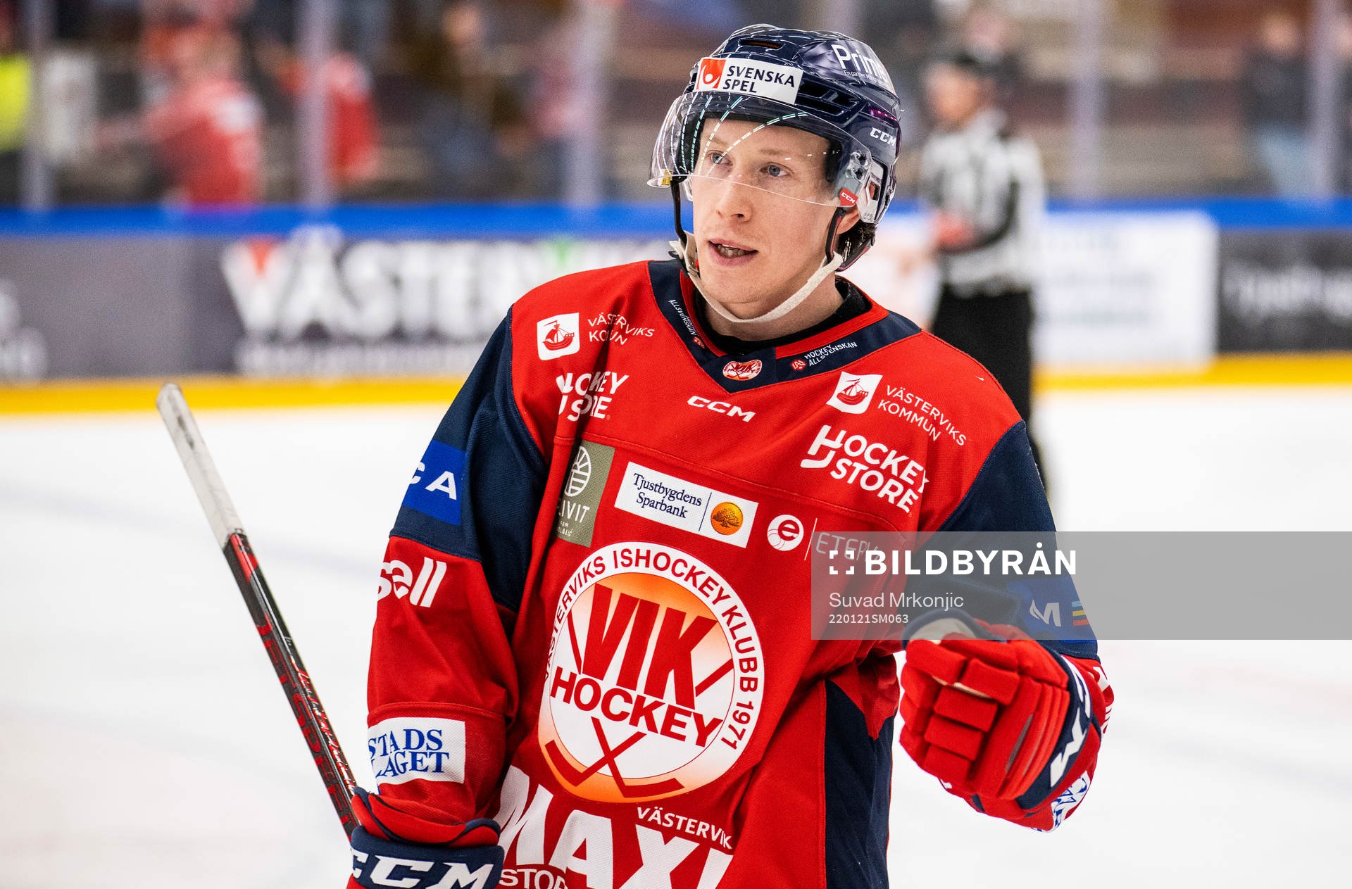 Västerviks Myles Powell jublar