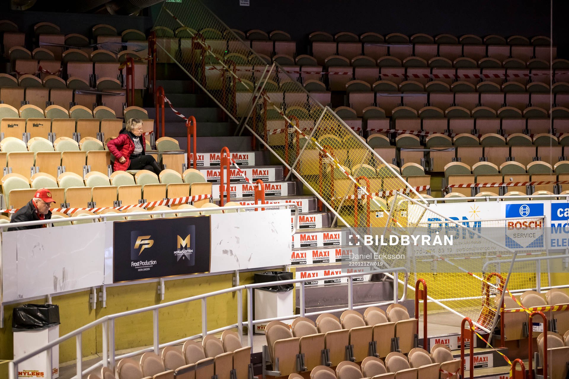 Avspärrningar i Smidjegrav Arena