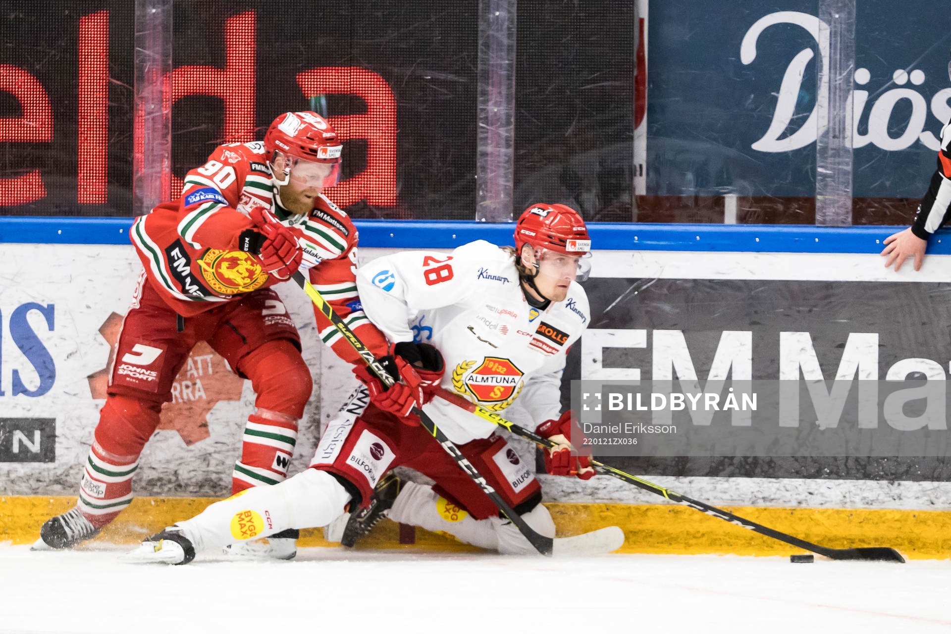 Moras Daniel Ljungren och Almtunas Anton Klint