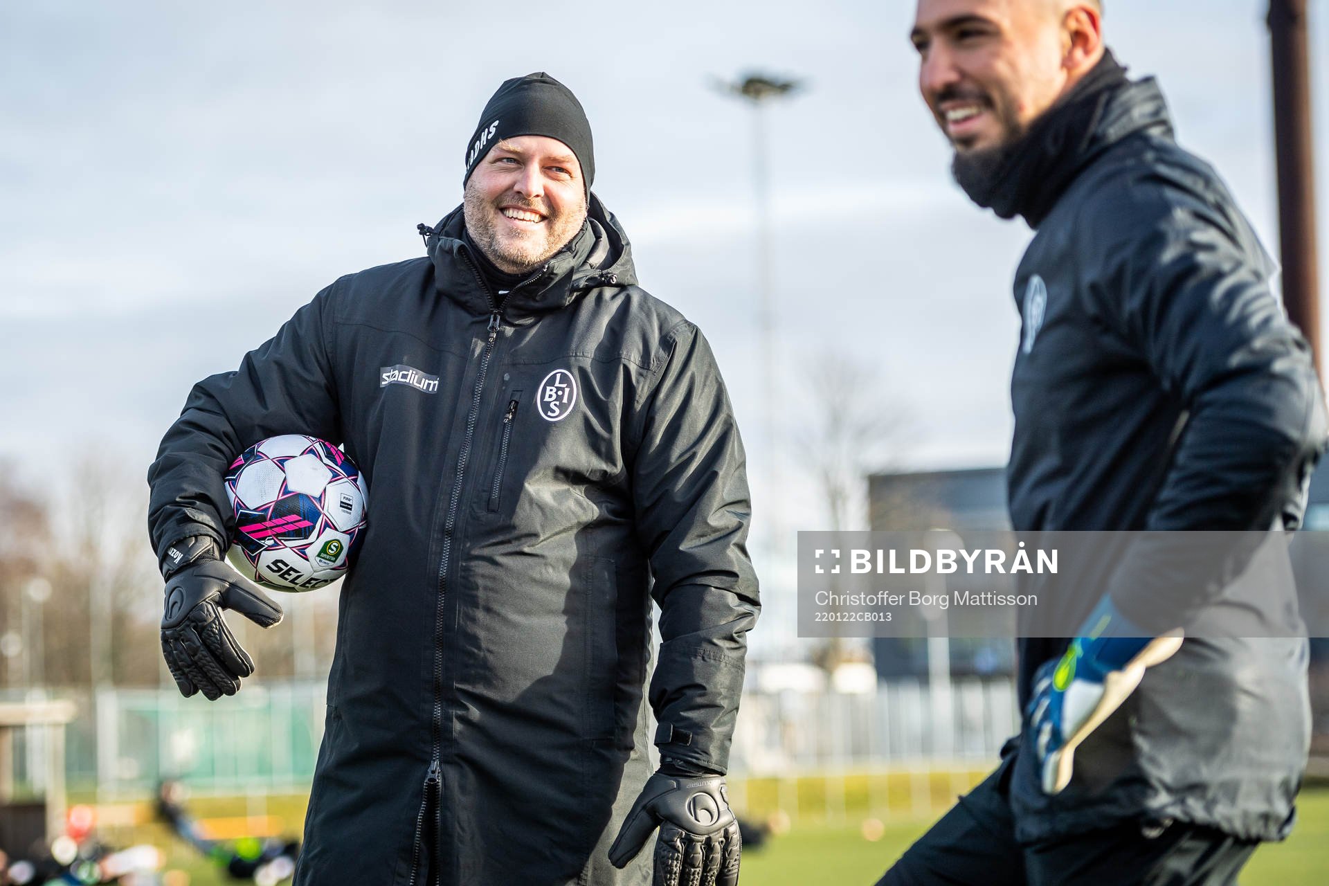 Landskronas målvaktstränare Thomas Kozma och målvakt Amr