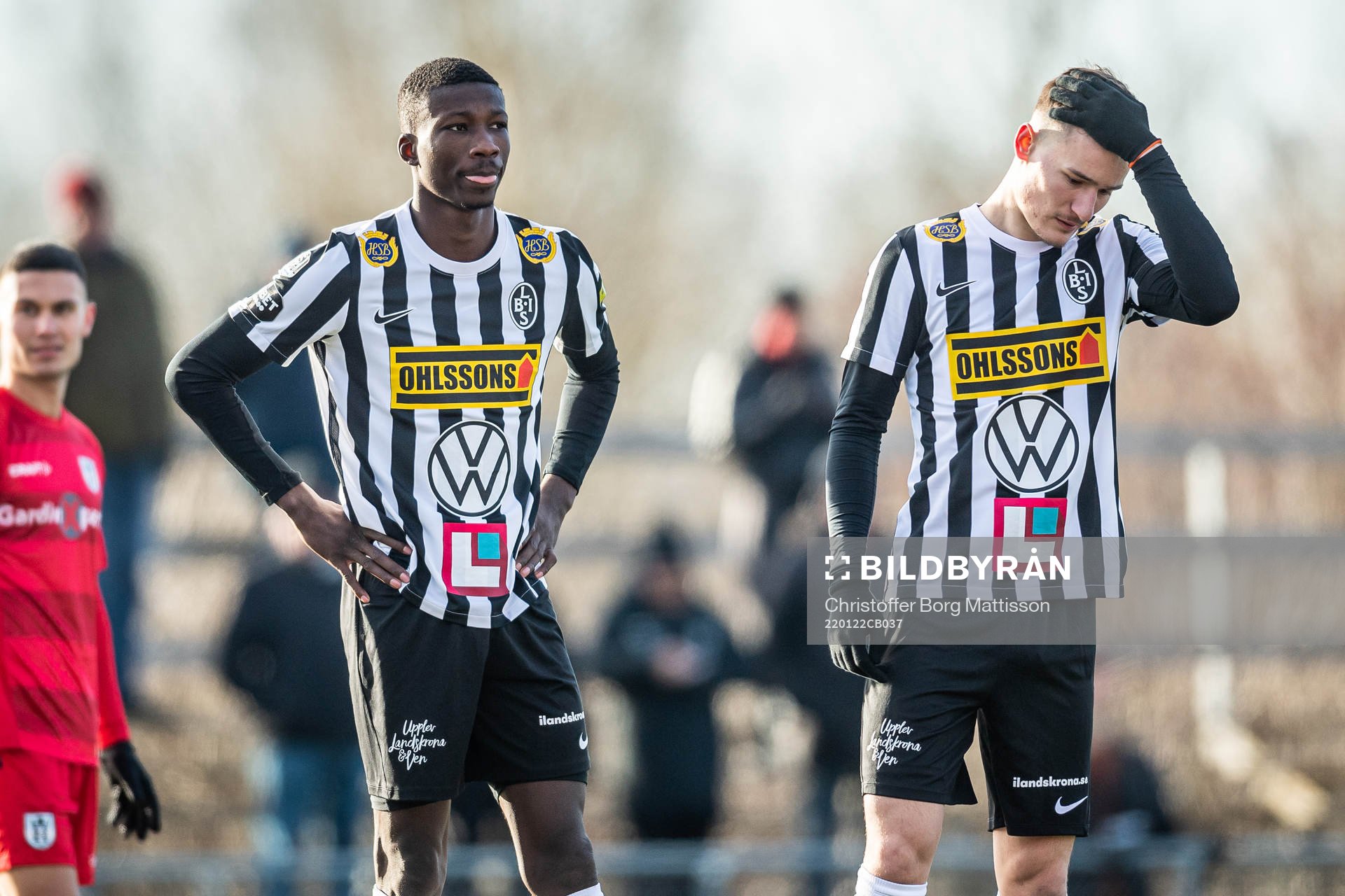 Landskronas Ousmane Diawara och Robin Dzabic