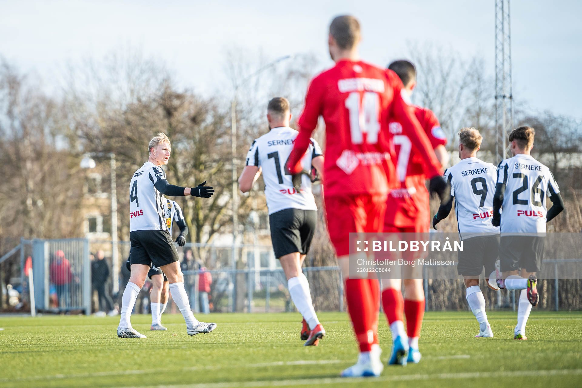 Landskronas spelare jublar