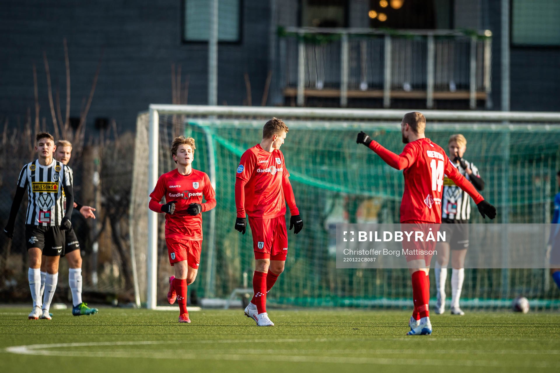 Helsingörs spelare jublar