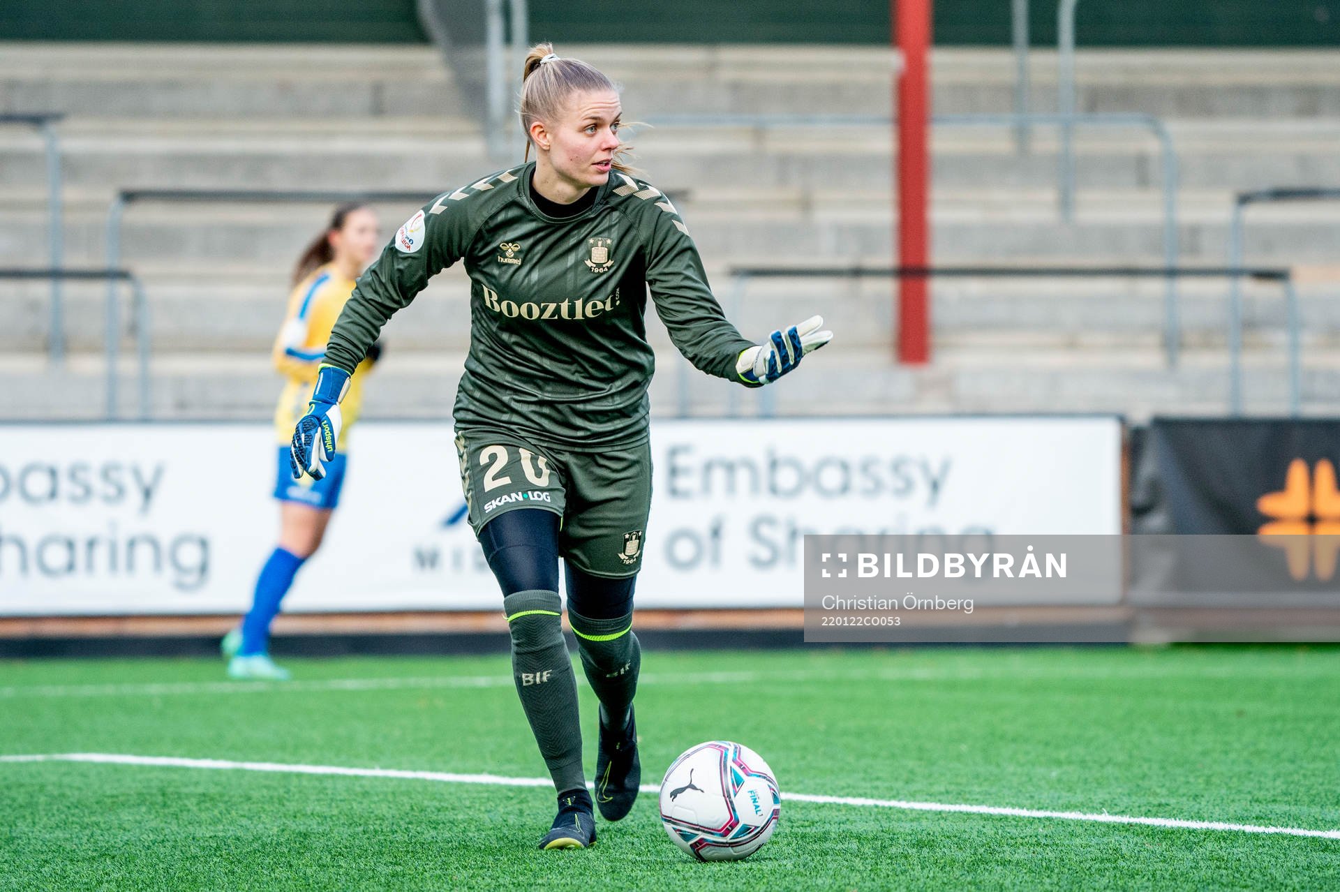 Bröndbys målvakt Naja Bahrenscheer