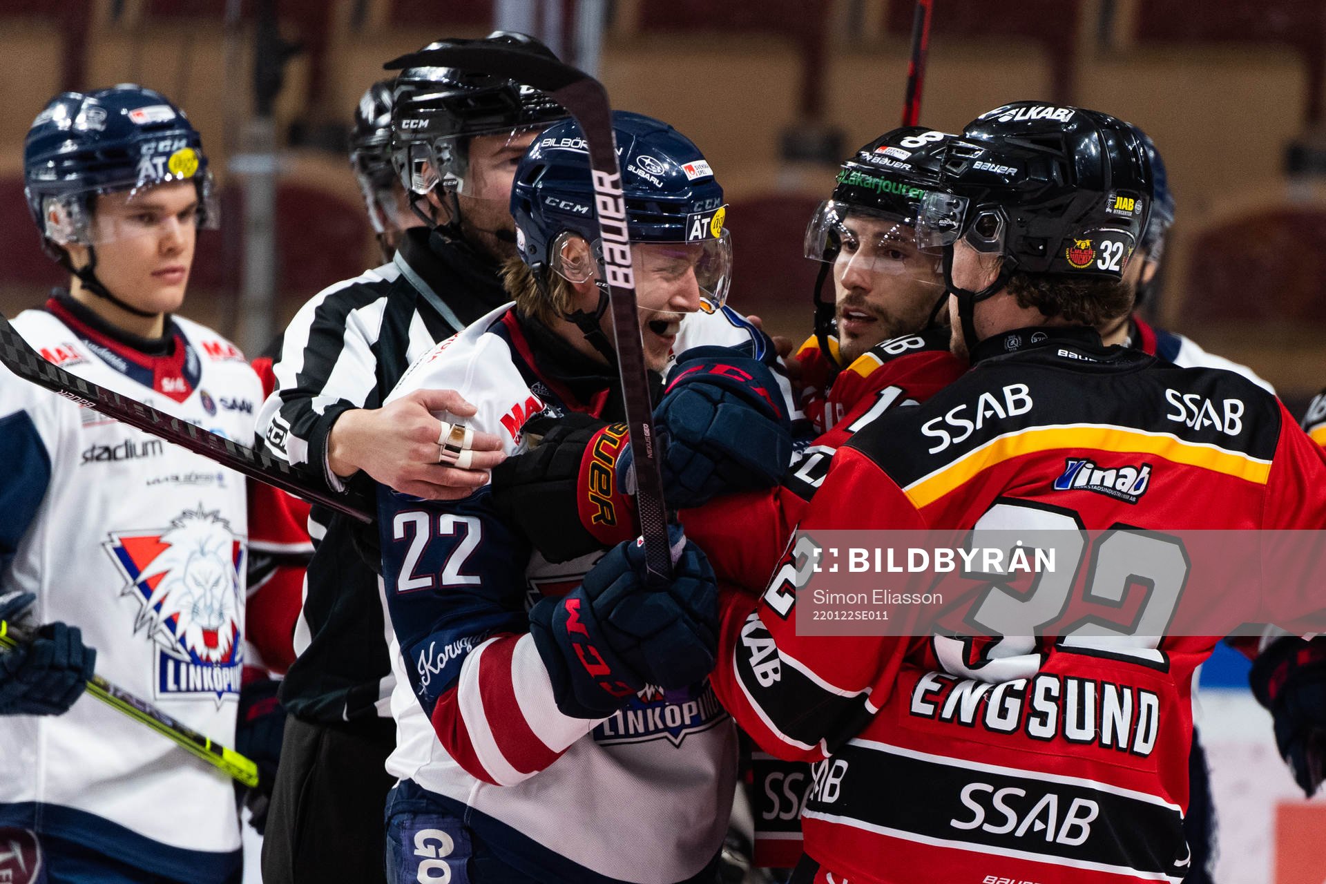 Linköpings Vilmos Gallo och Luleås Konstantin Komarek och