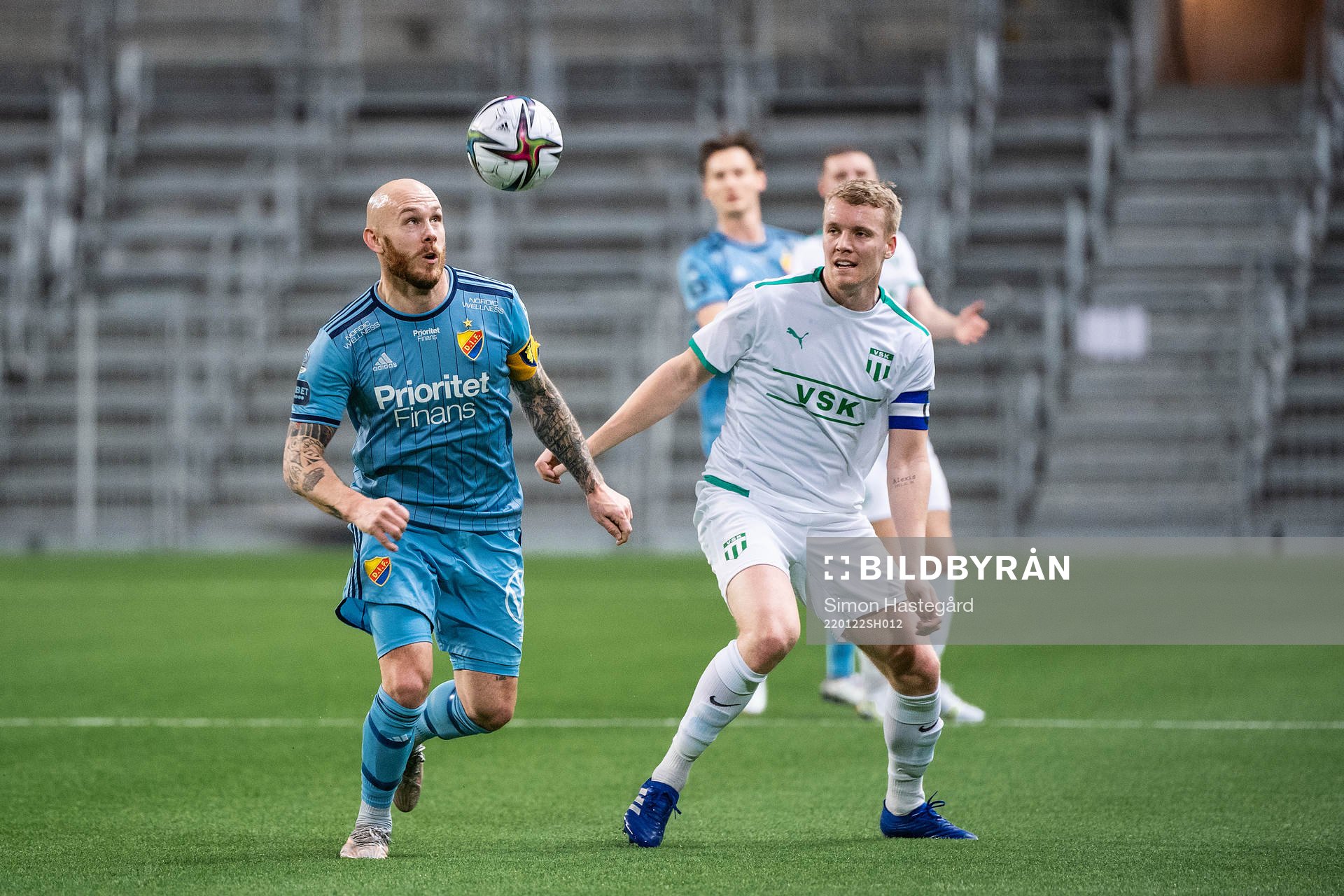 Djurgårdens Magnus Eriksson och Västerås Simon Johansson