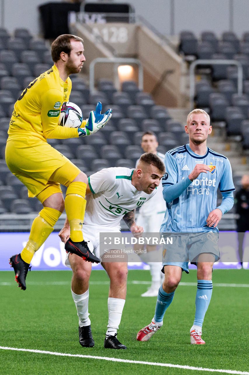 Västerås målvakt Daniel Svensson och Djurgårdens Adam