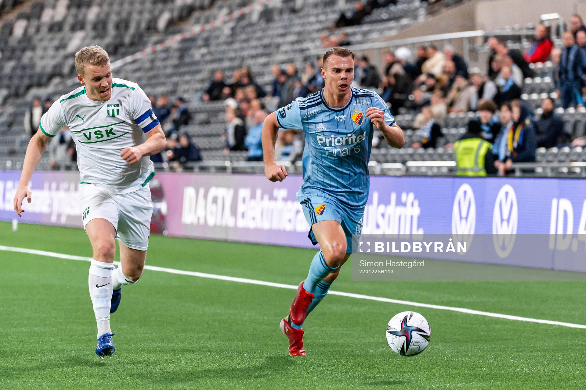 Västerås Simon Johansson och Djurgårdens Elias Andersson