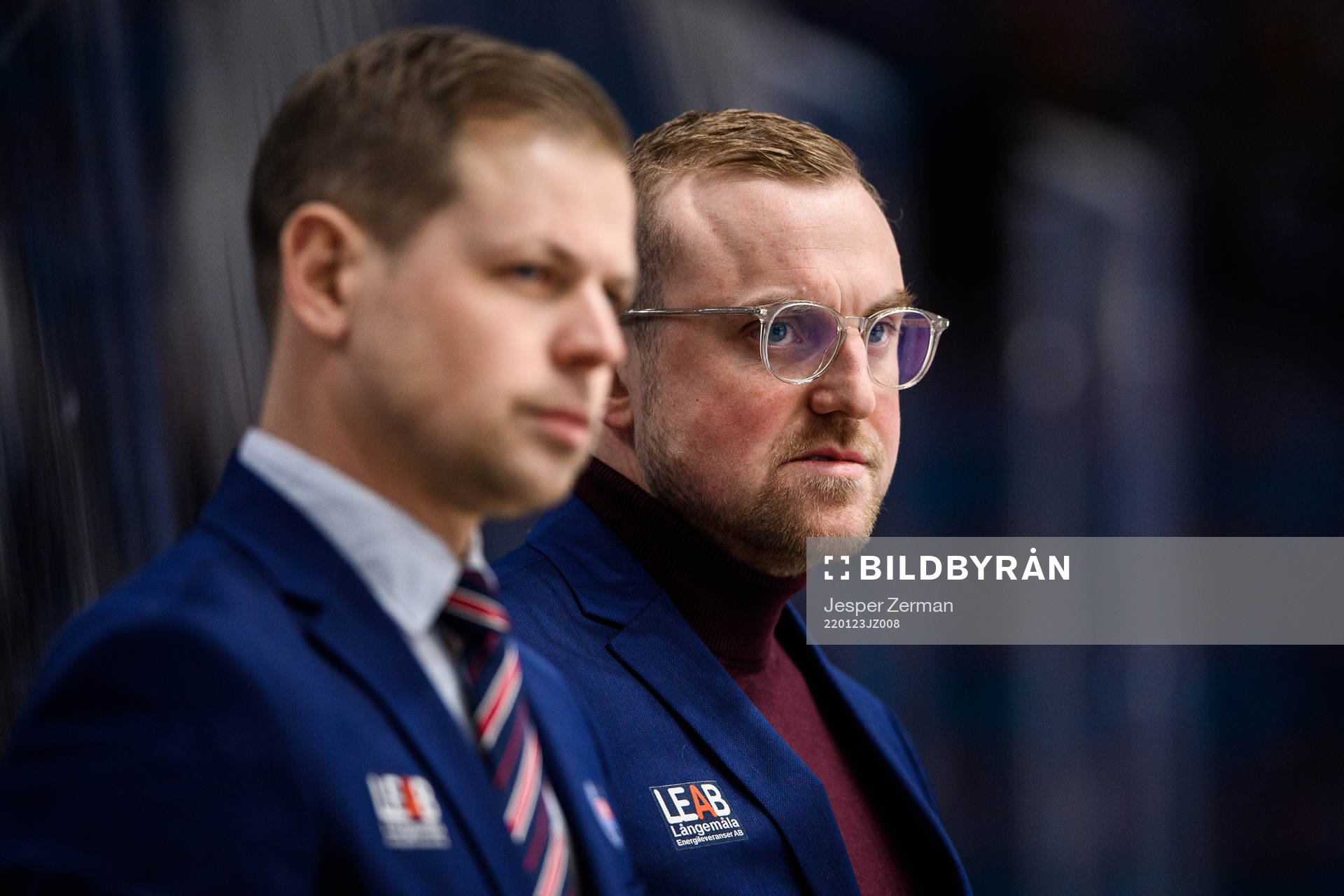 Oskarshamns tränare Martin Filander och assisterande