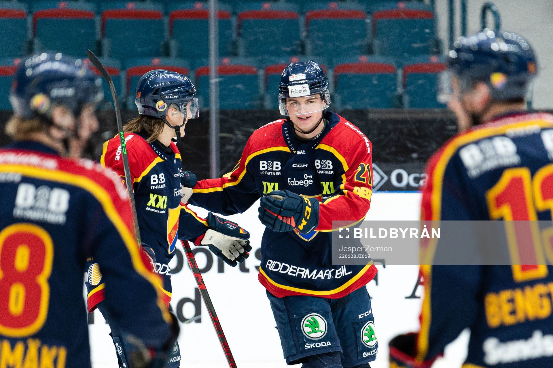 Djurgårdens Filip Cederqvist jublar