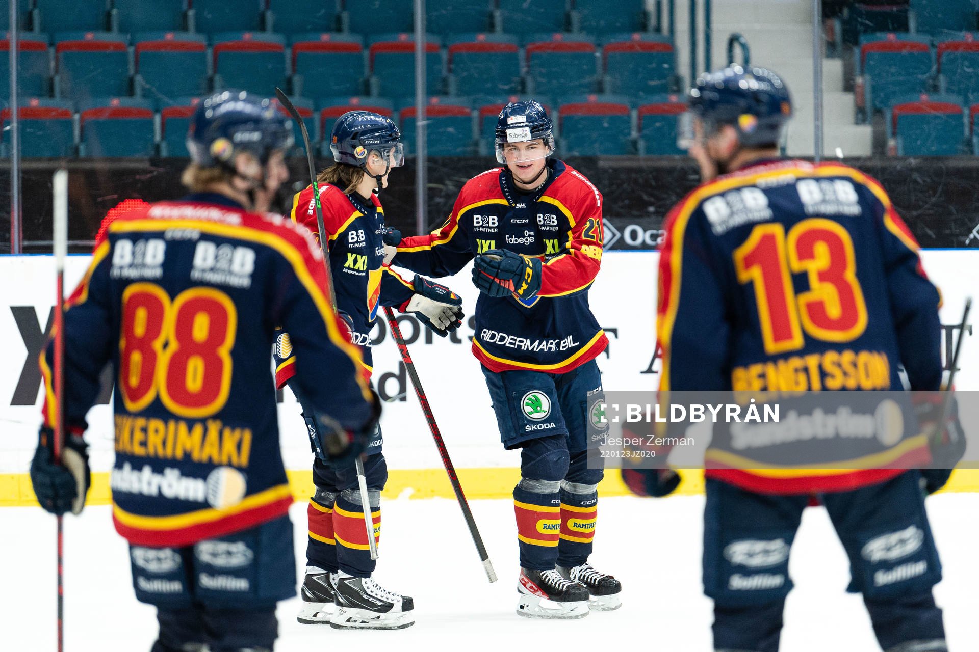 Djurgårdens Filip Cederqvist jublar