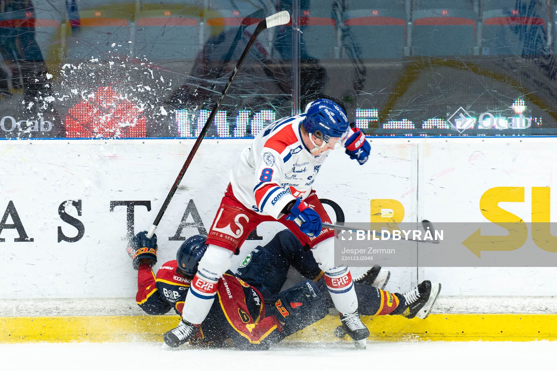 Djurgårdens Stefan Warg och Oskarshamns Fredrik Olofsson