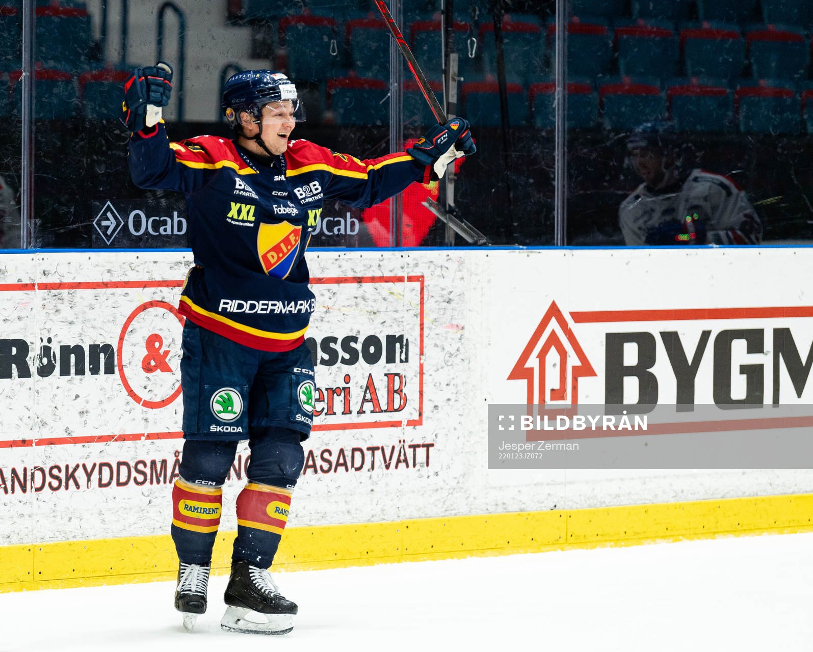 Djurgårdens Rhett Rakhshani jublar