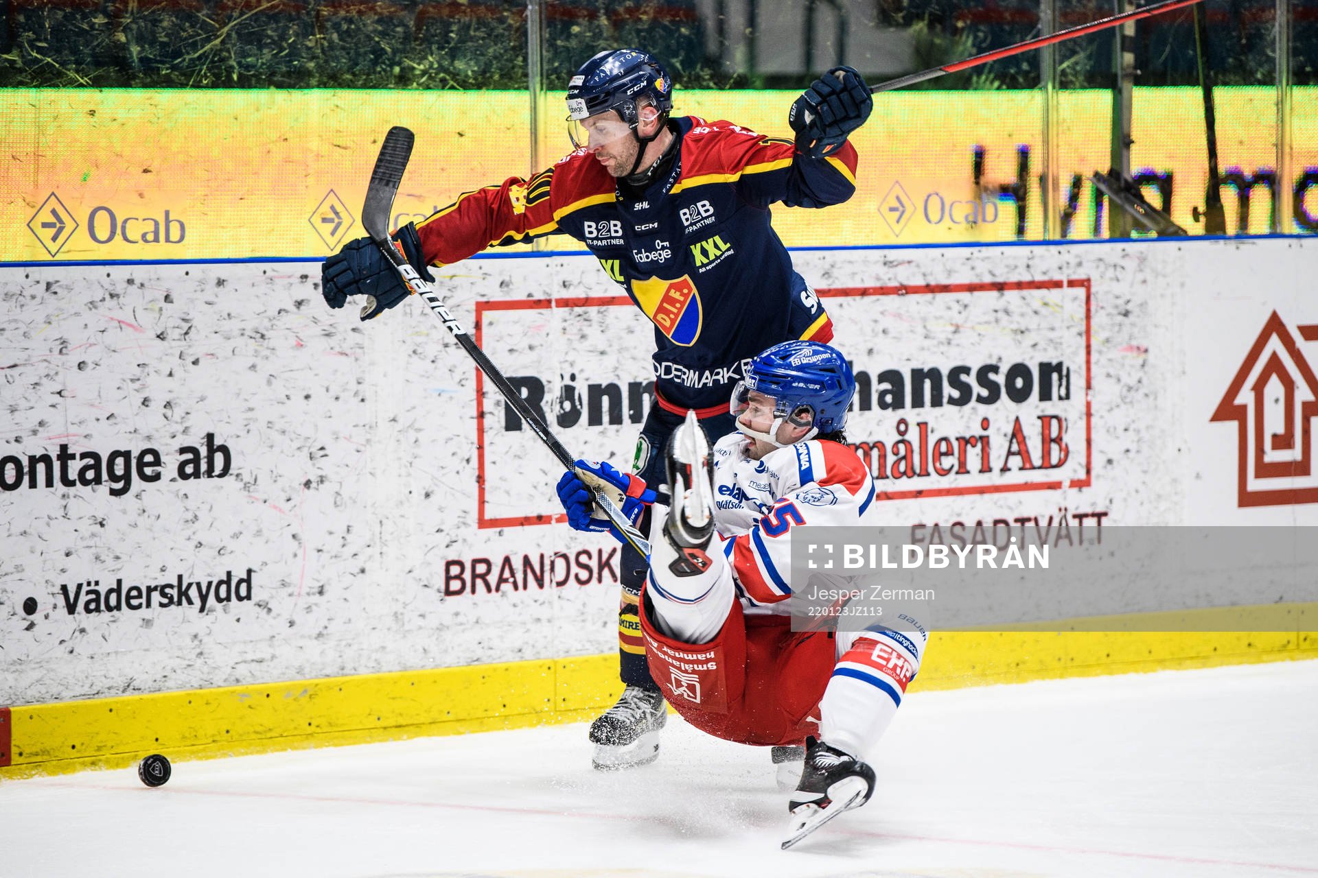 Oskarshamns David Quenneville och Djurgårdens Niclas