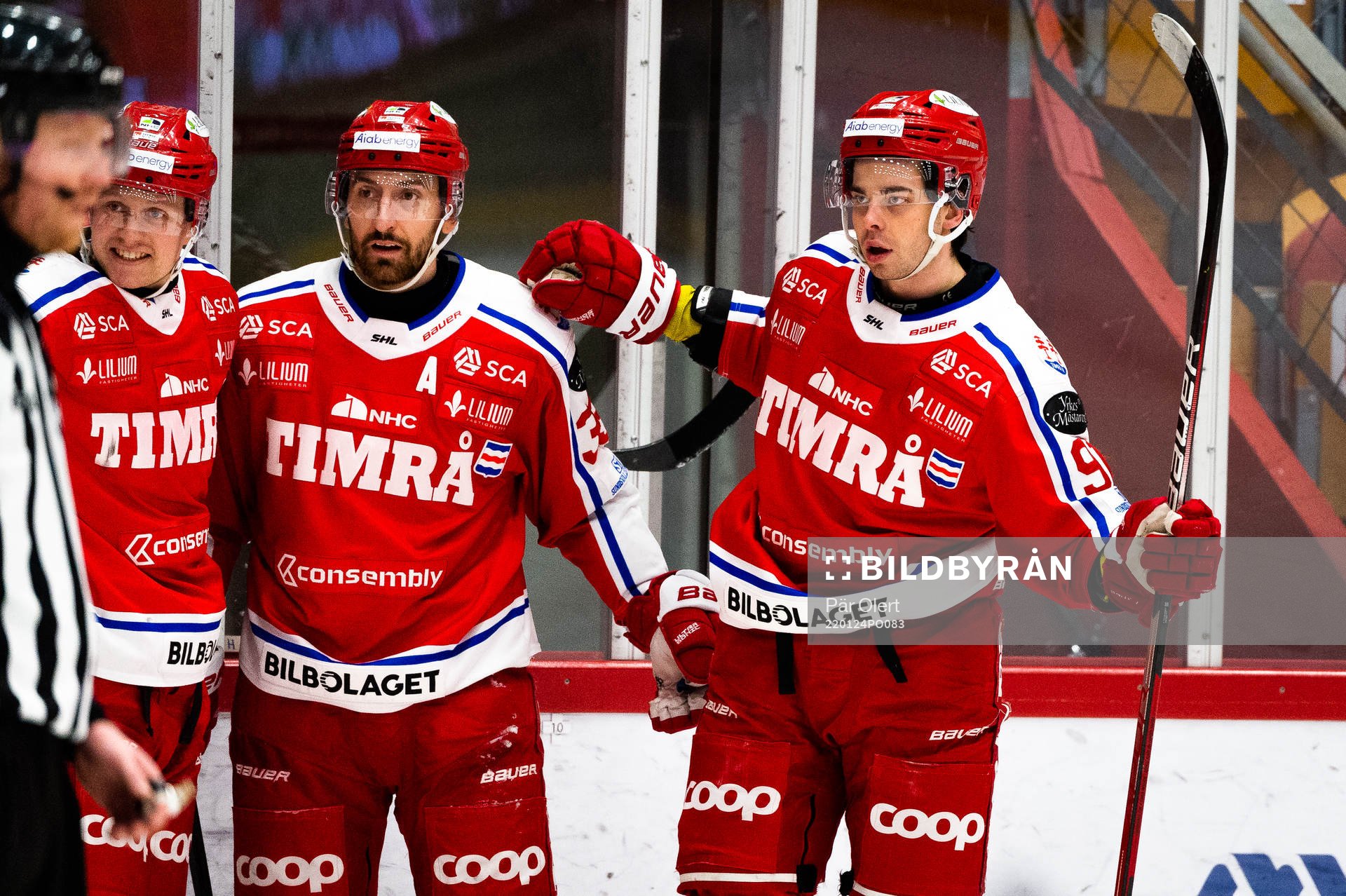 Timrås Viktor Lodin jublar