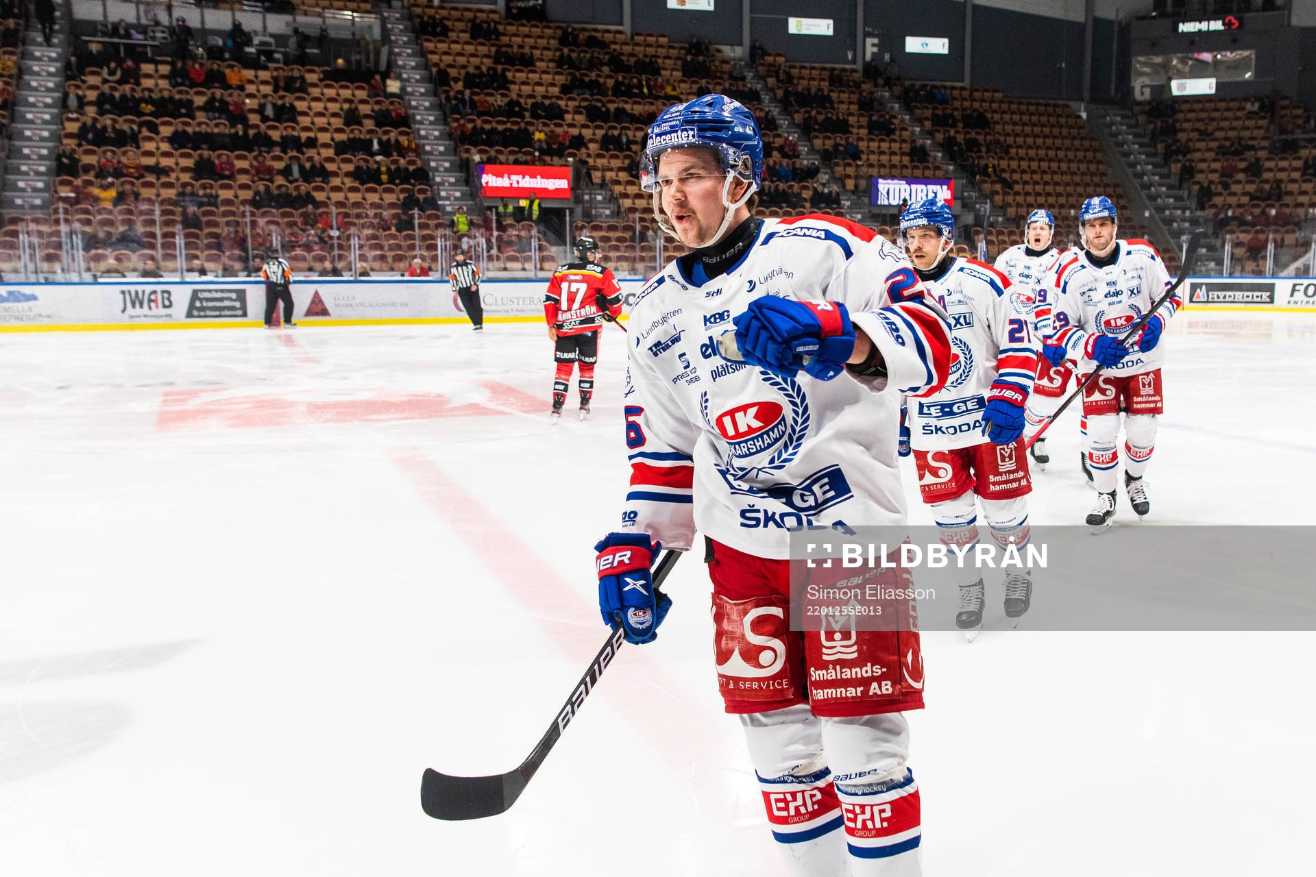 Oskarshamns Lukas Pilö jublar