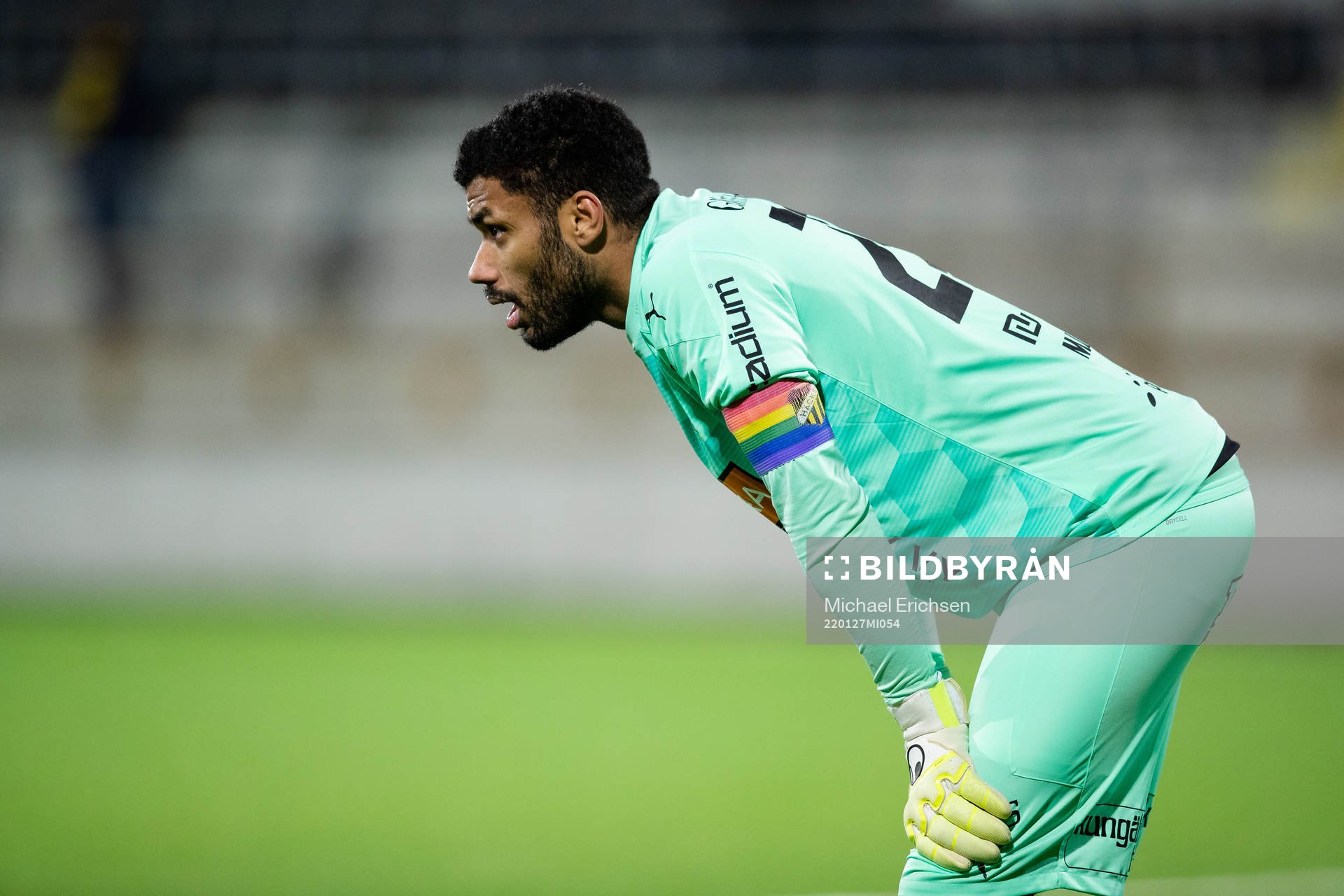 Häckens målvakt Jonathan Ursin Rasheed