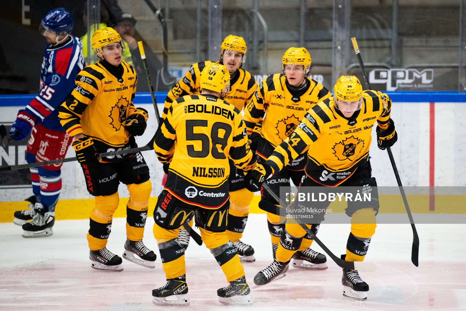 Skellefteås Linus Karlsson jublar