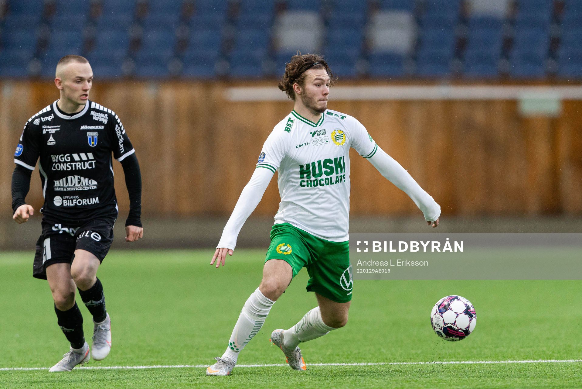 Sirius Jacob Ortmark och Hammarbys Sebastian Brolin