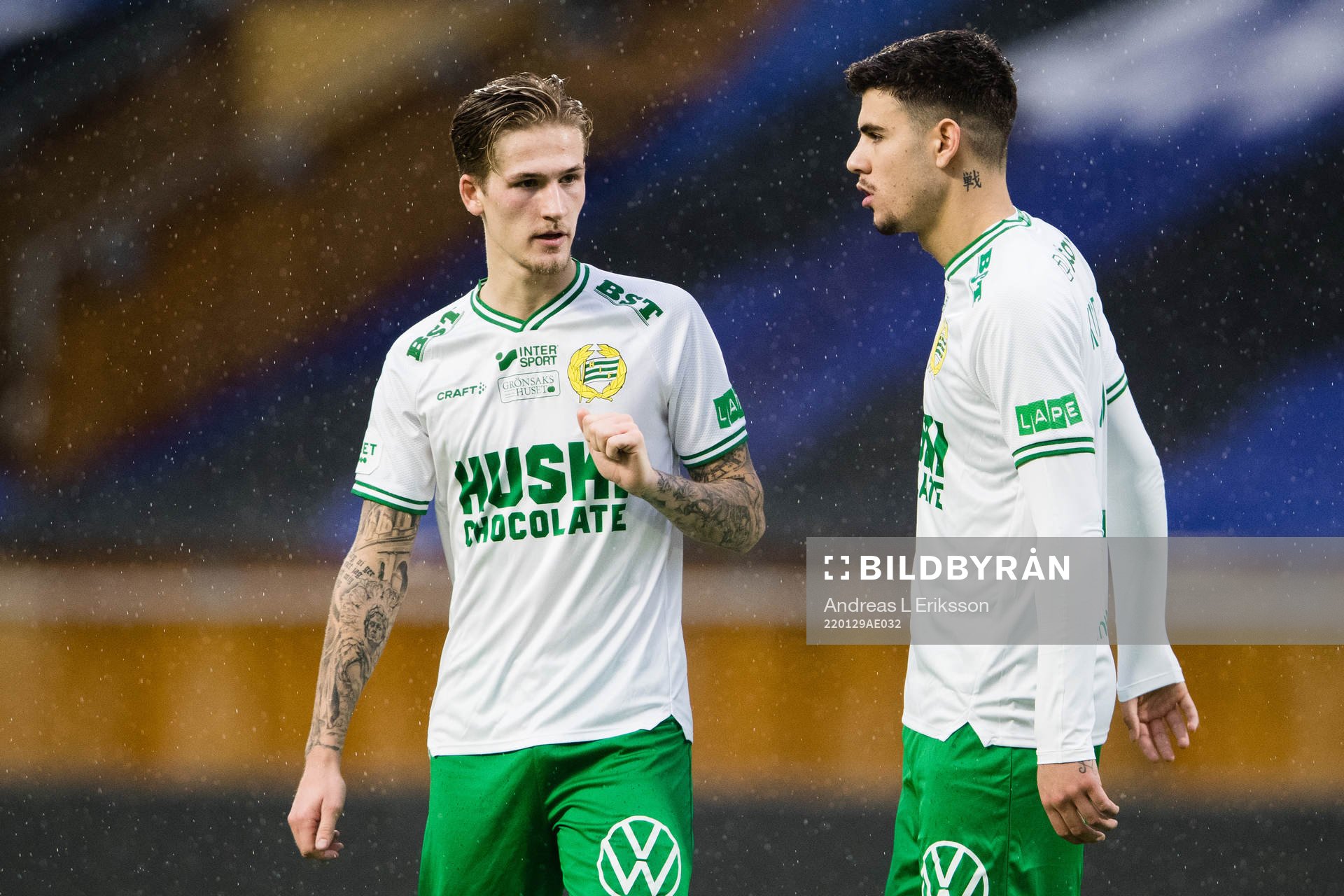 Hammarbys Fredrik Hammar och Edvin Kurtulus