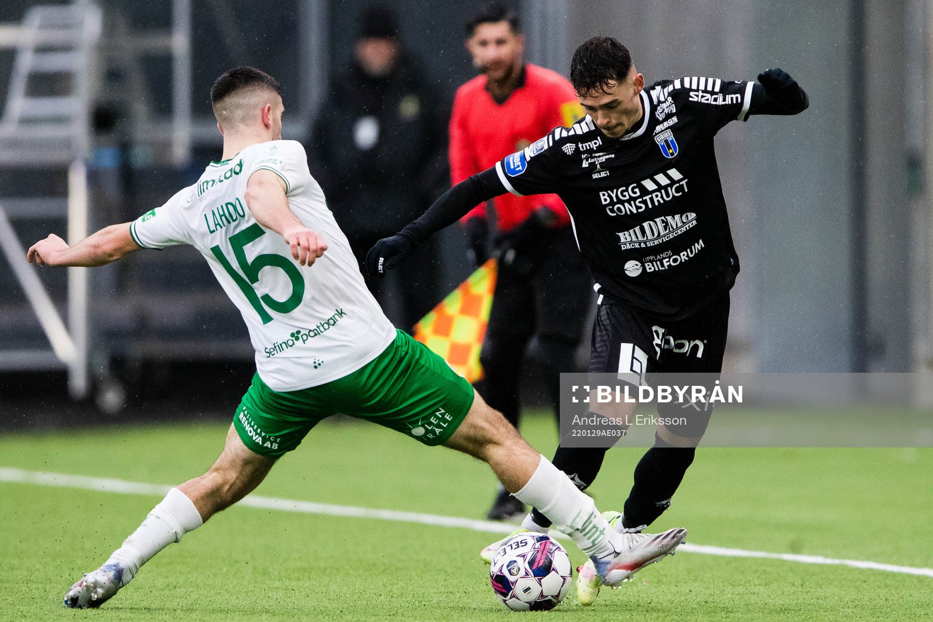 Hammarbys Mayckel Lahdo och Sirius Moustafa Zeidan