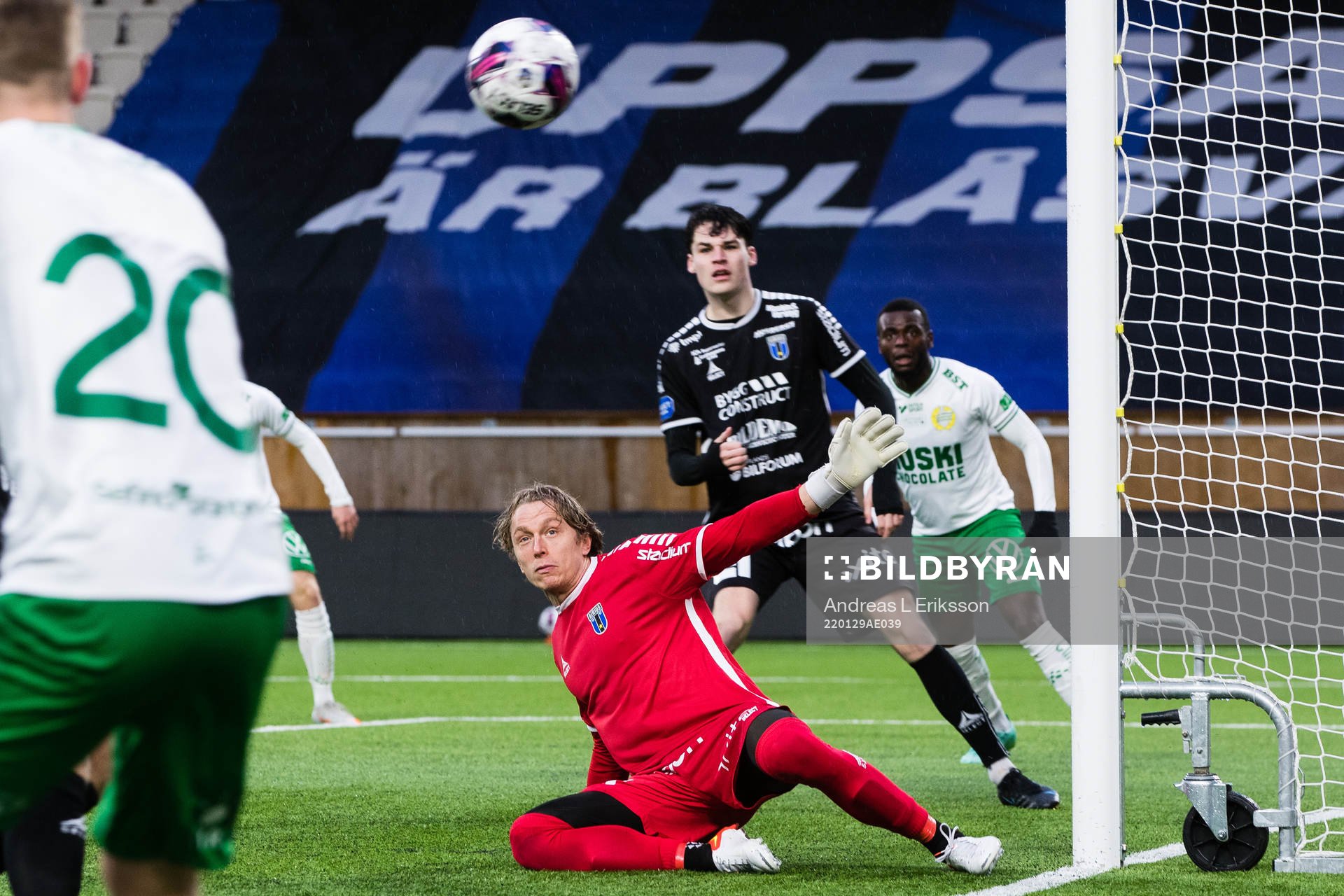 Sirius målvakt August Ahlin