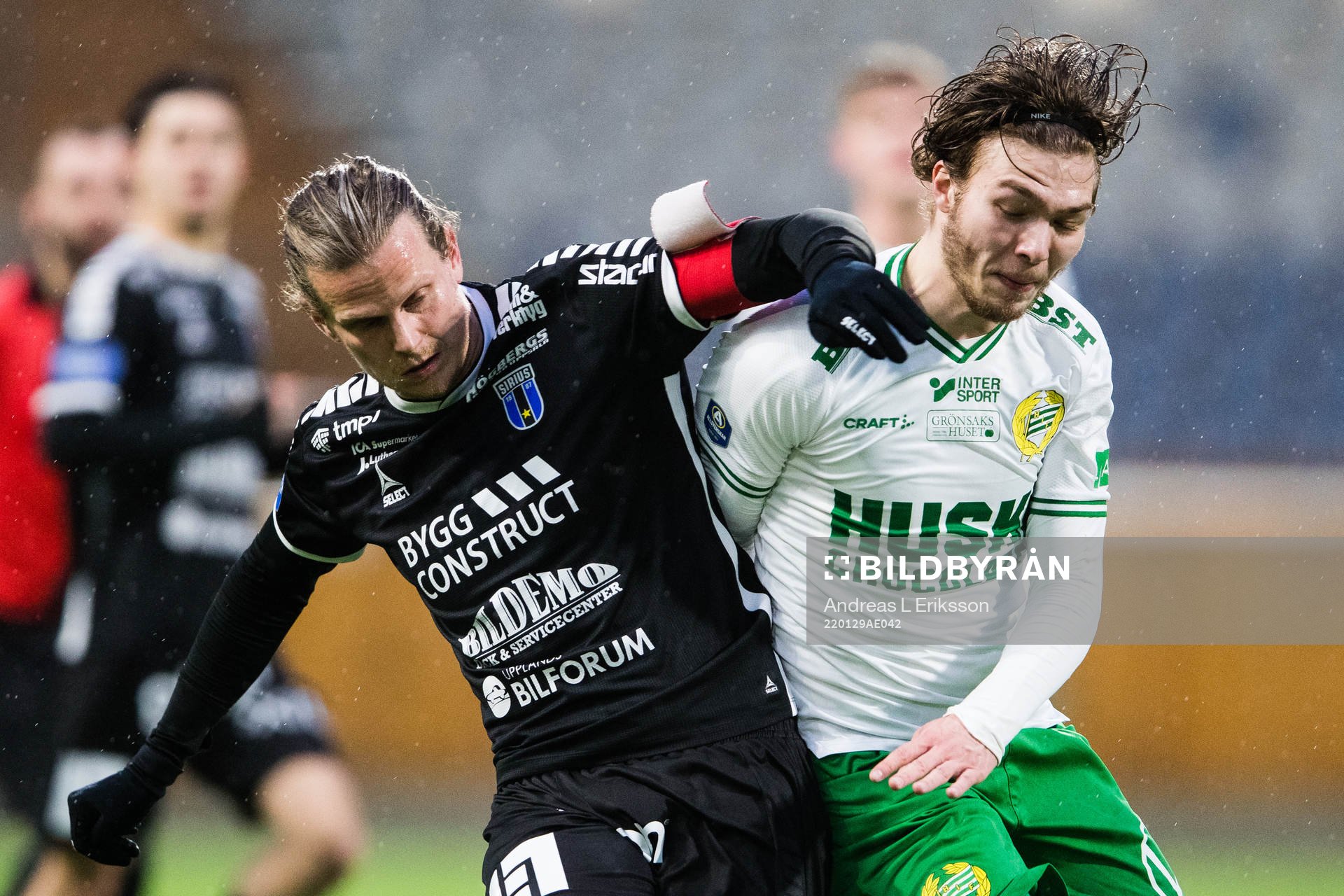Sirius Tim Björkström och Hammarbys Sebastian Brolin
