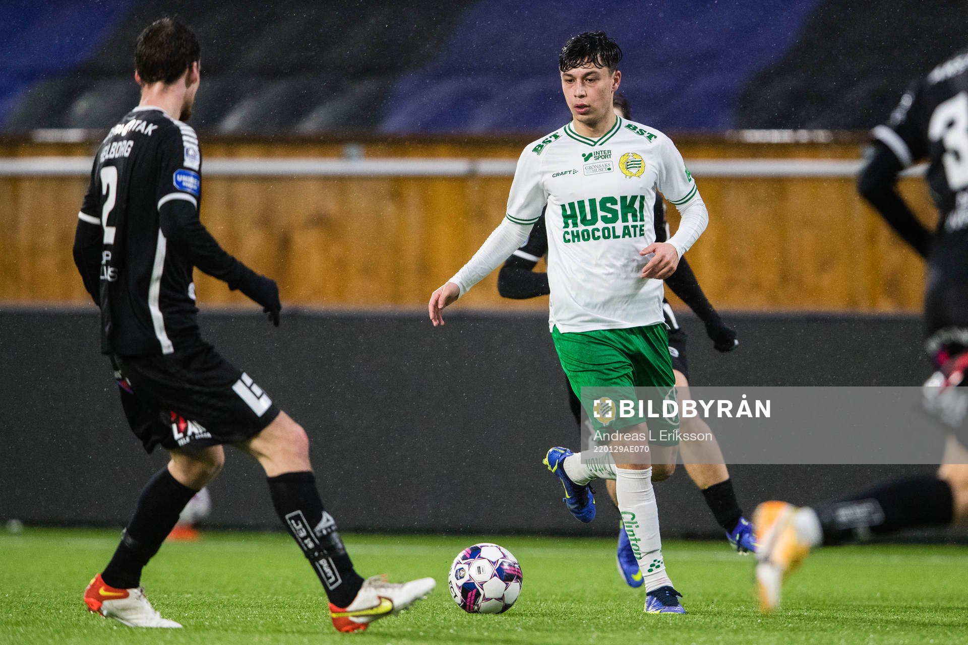 Hammarbys Alper Demirol under träningsmatchen i fotboll mellan Sirius och Hammarby den 29 januari 2022 i Uppsala. 