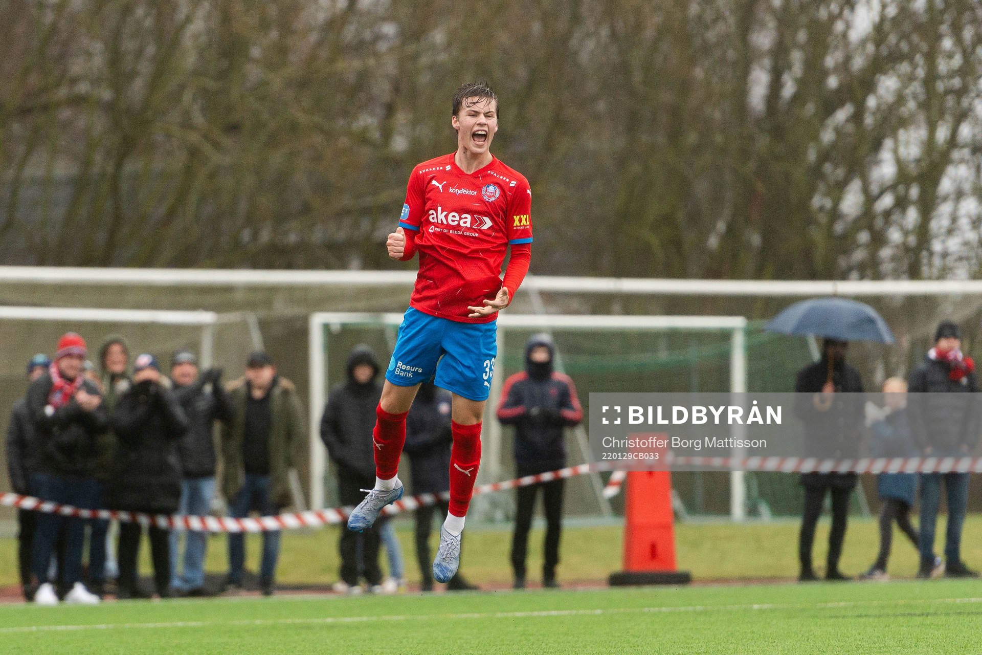 Helsingborgs Vilgot Carlsson jublar
