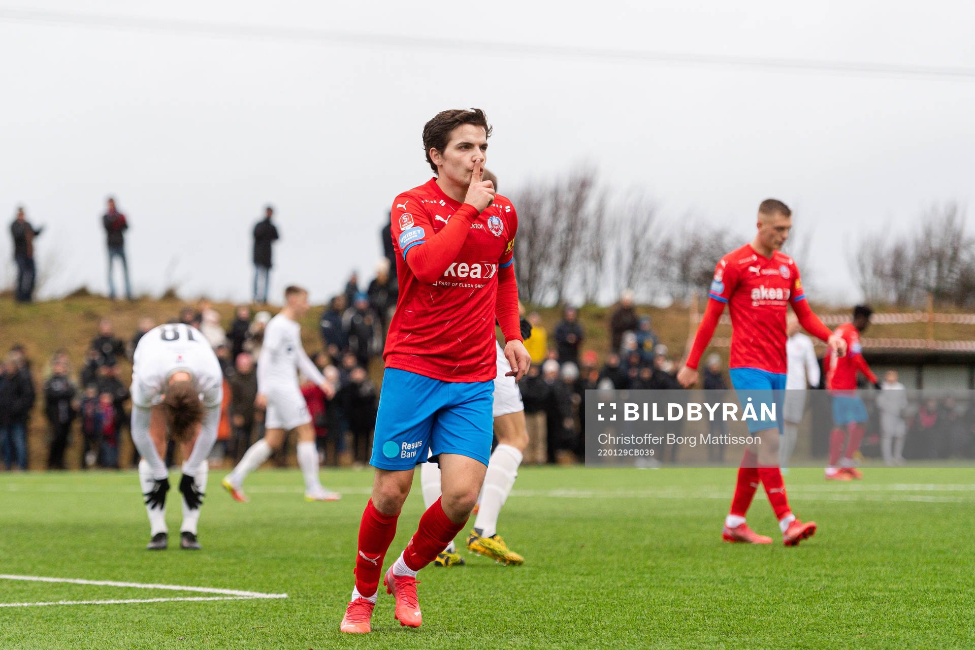 Helsingborgs Brandur Hendriksson Olsen jublar