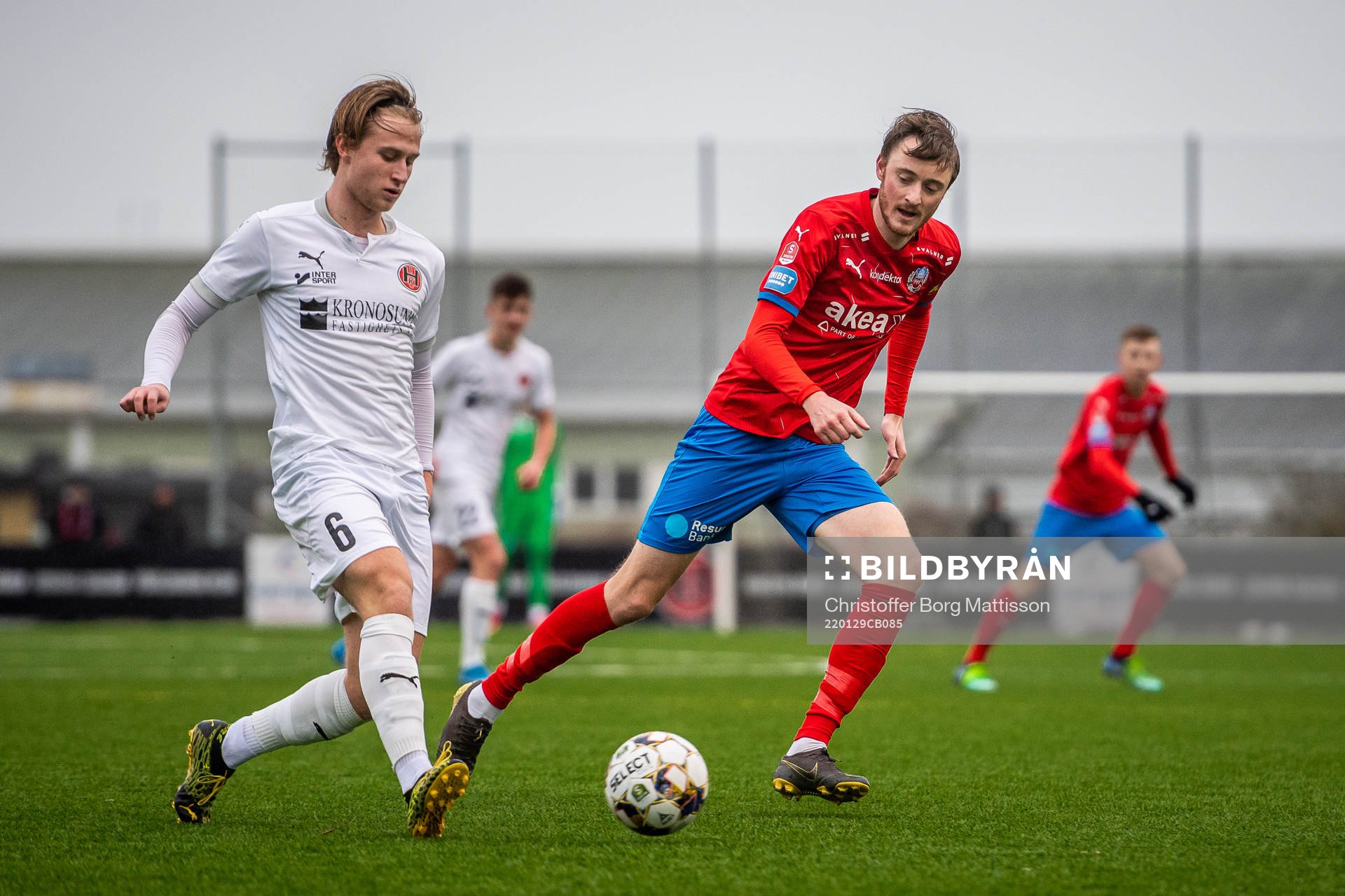 Hittarps William Fredland och Helsingborgs Rasmus Jönsson