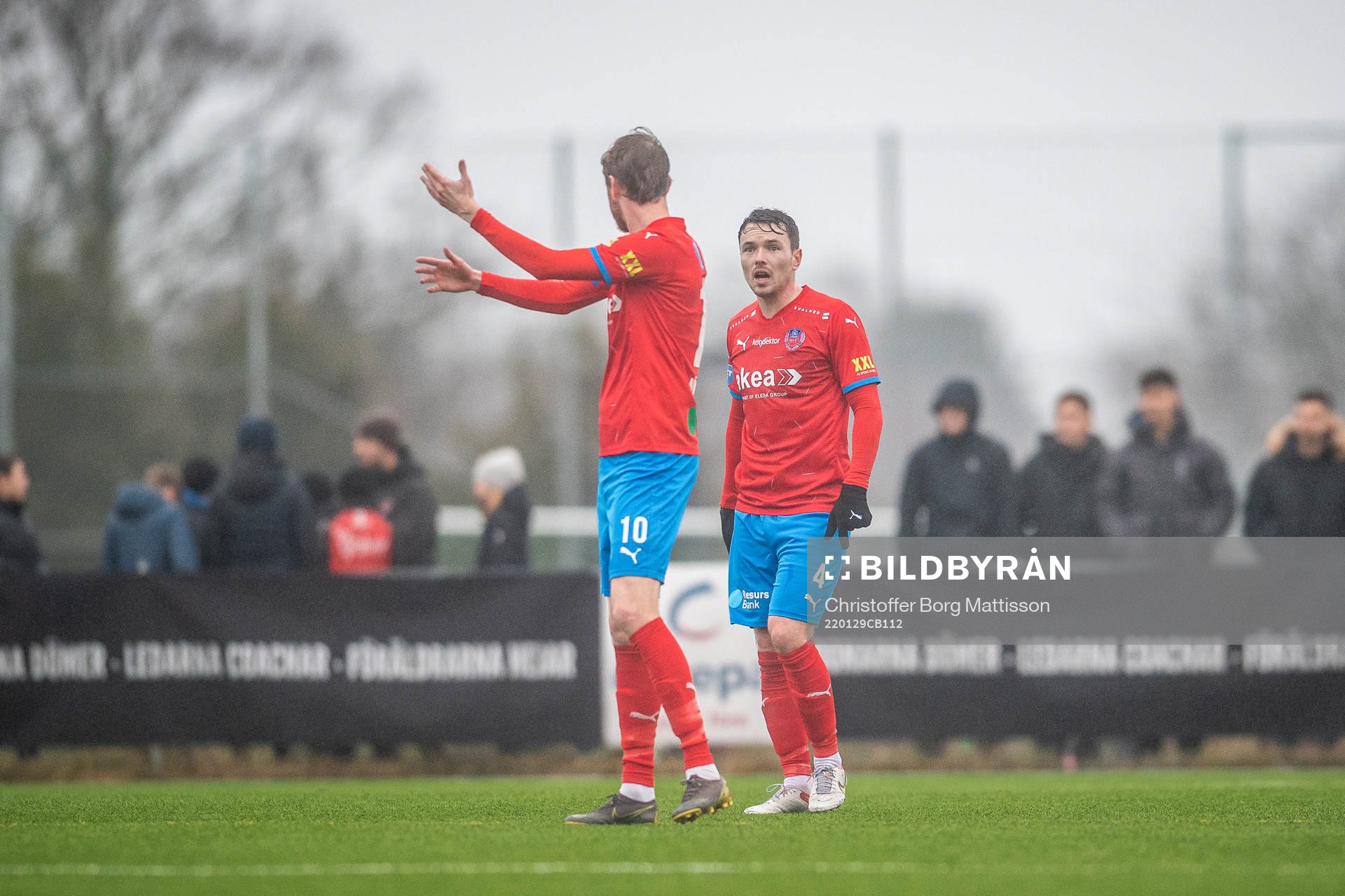Helsingborgs Rasmus Jönsson och Viljormur Davidsen