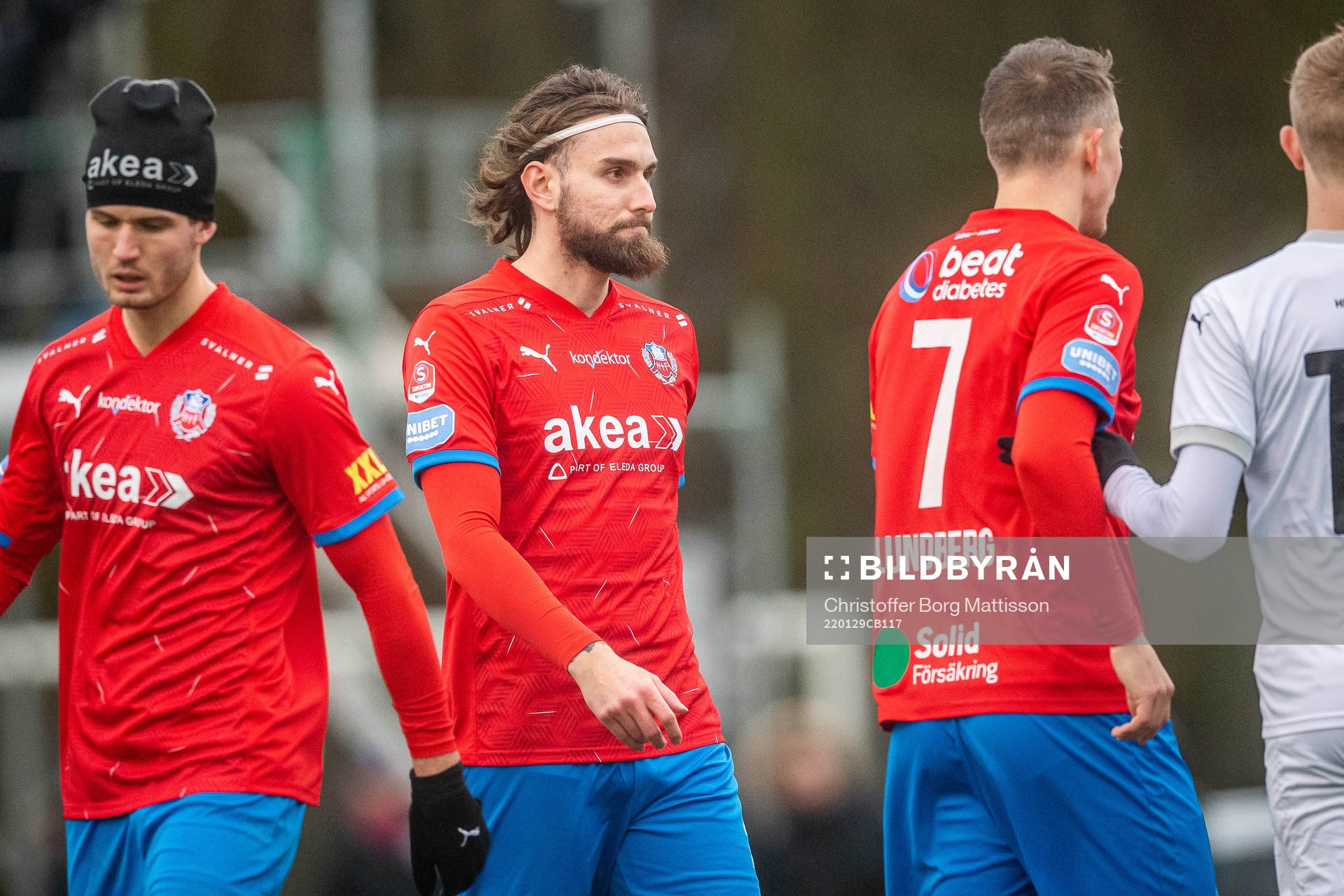 Helsingborgs Wilhelm Loeper, Ali Suljic och Viktor Lundberg