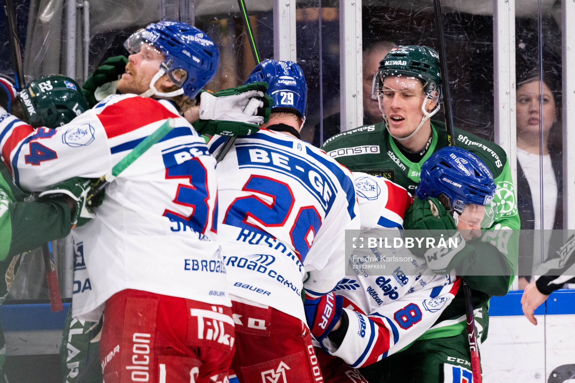 Färjestads Mattias Göransson och Oskarshamns Fredrik