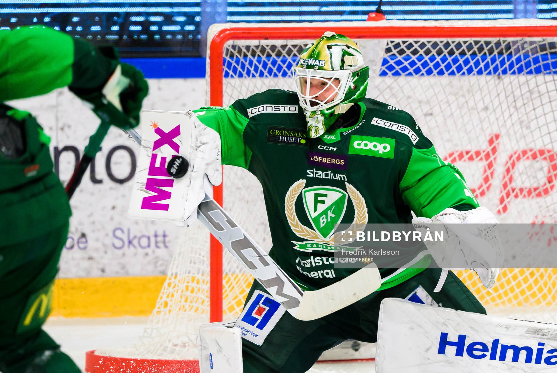 Färjestads målvakt Dominik Furch