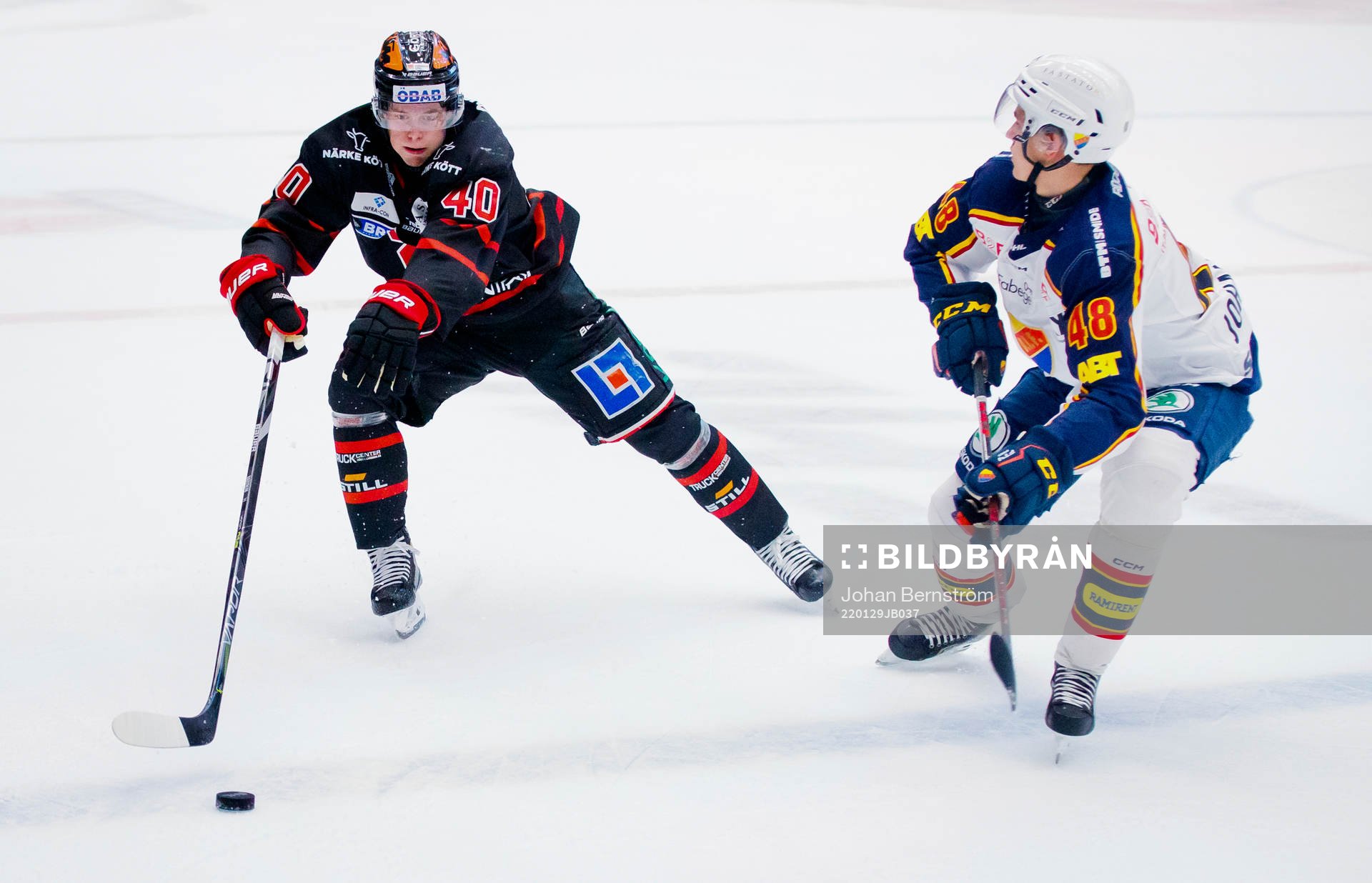 Örebros Elias Ekström och Djurgårdens Pontus Johansson