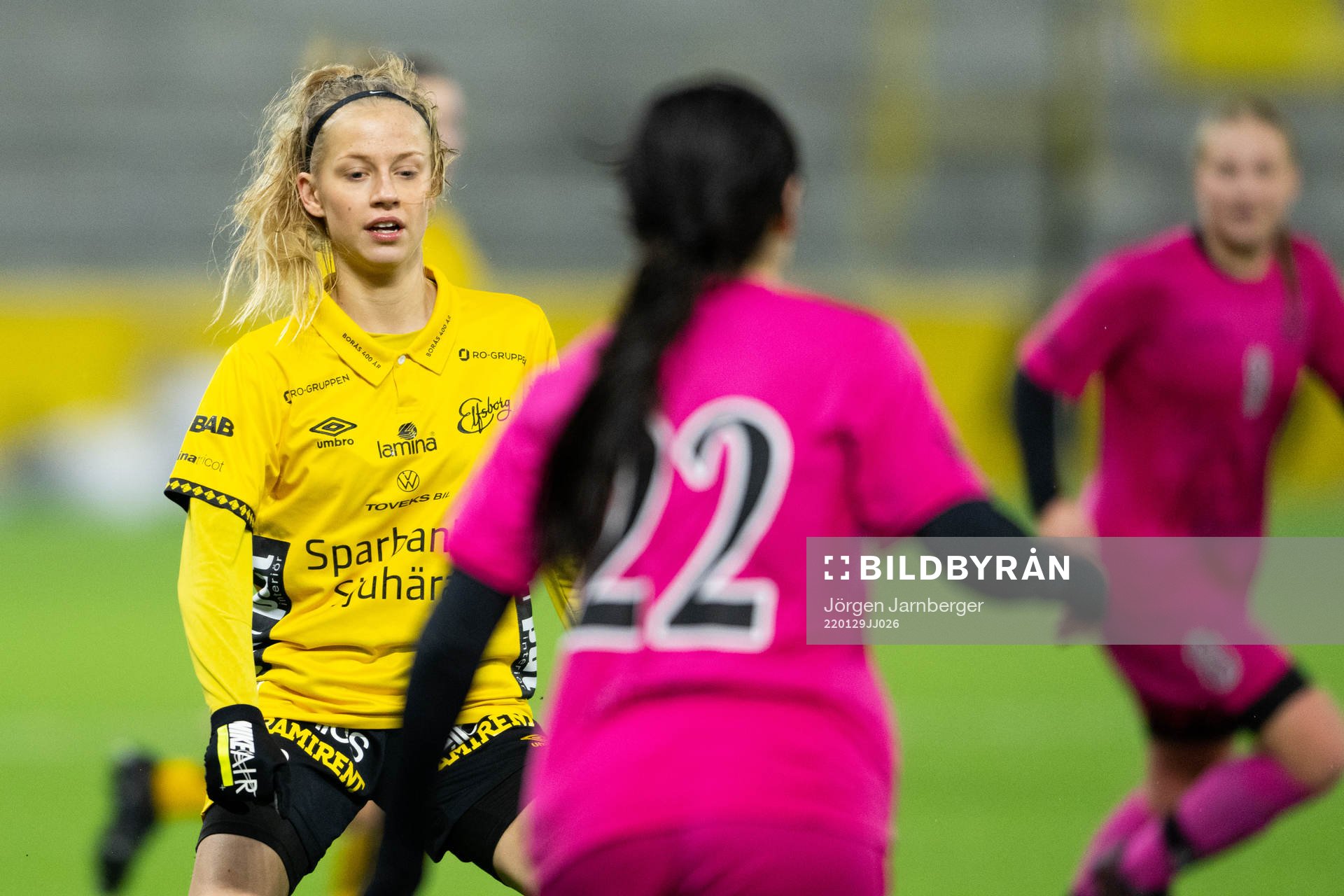 Elfsborgs Tilda Broden under en träningsmatch mellan Elfsborg och Göteborg DFF den 29 januari 2022 i Borås. 