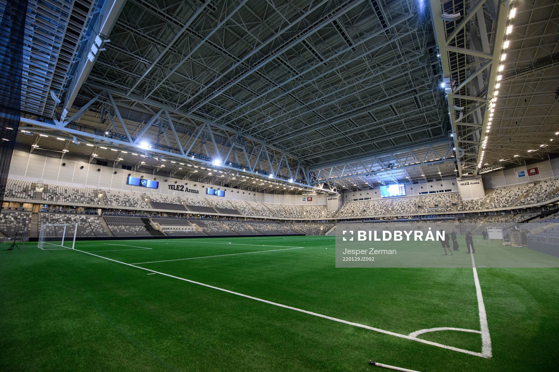 Interiör vy av Tele2 Arena