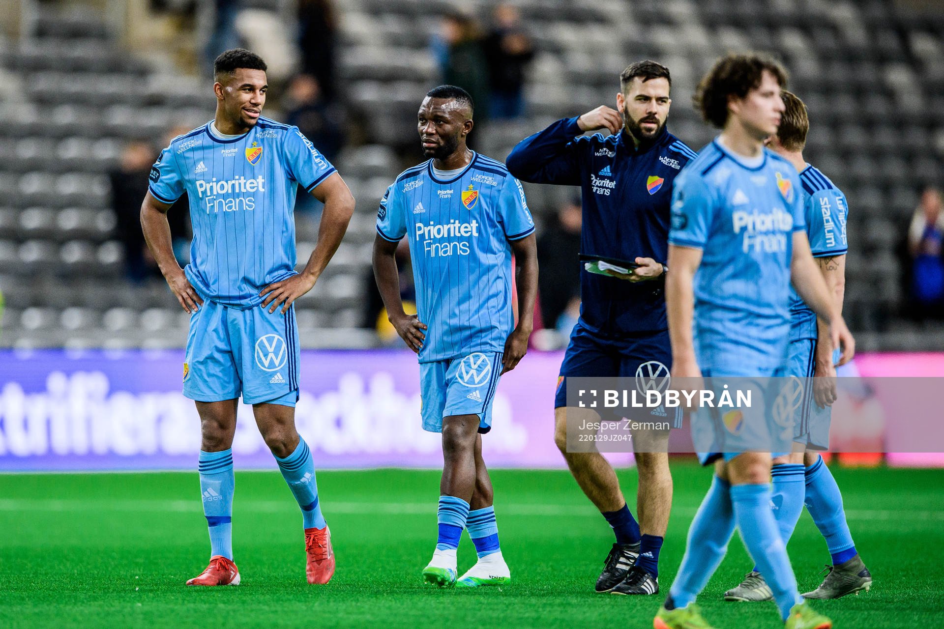 Djurgårdens Isak Hien och Emmanuel Banda
