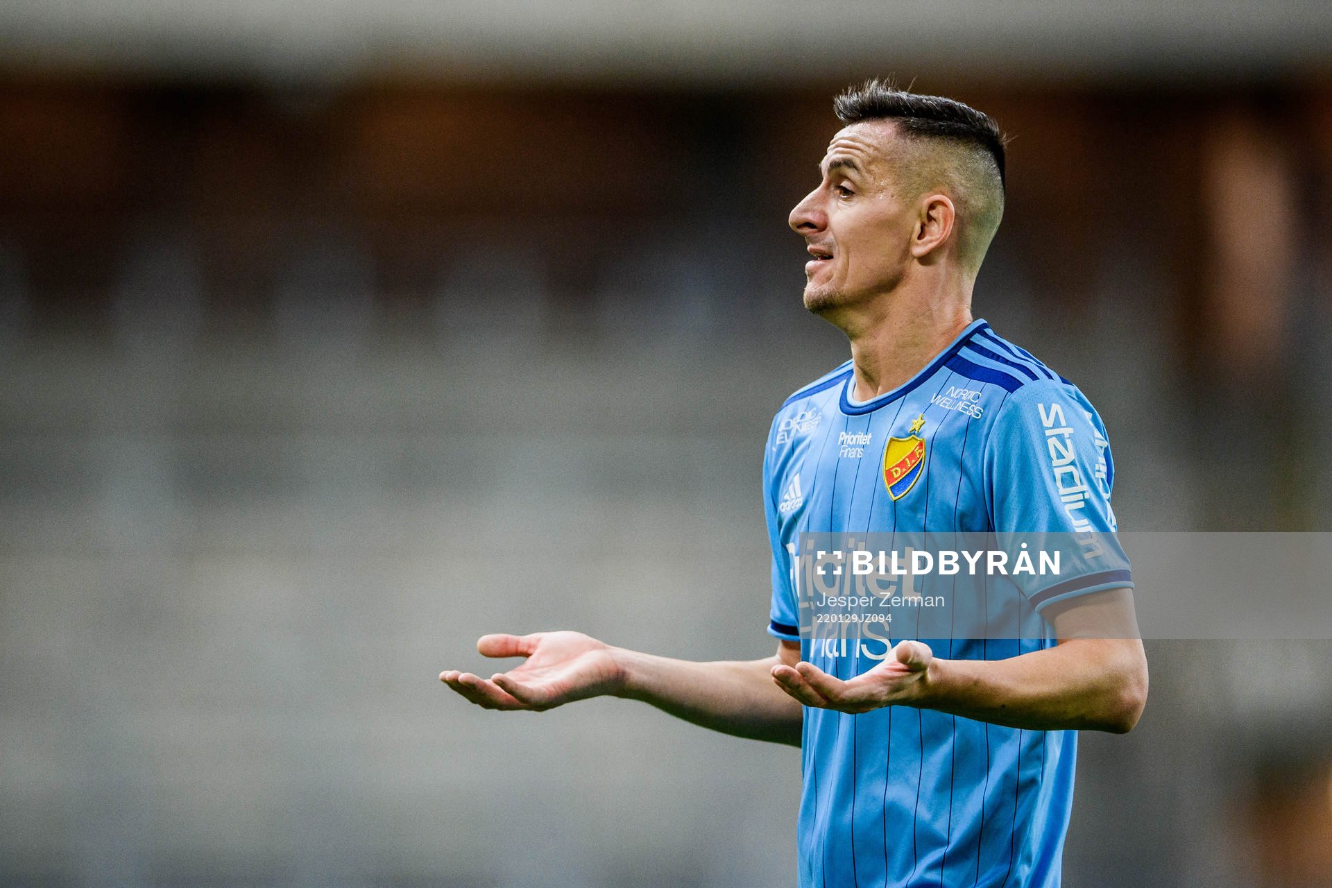 Djurgårdens Haris Radetinac reagerar