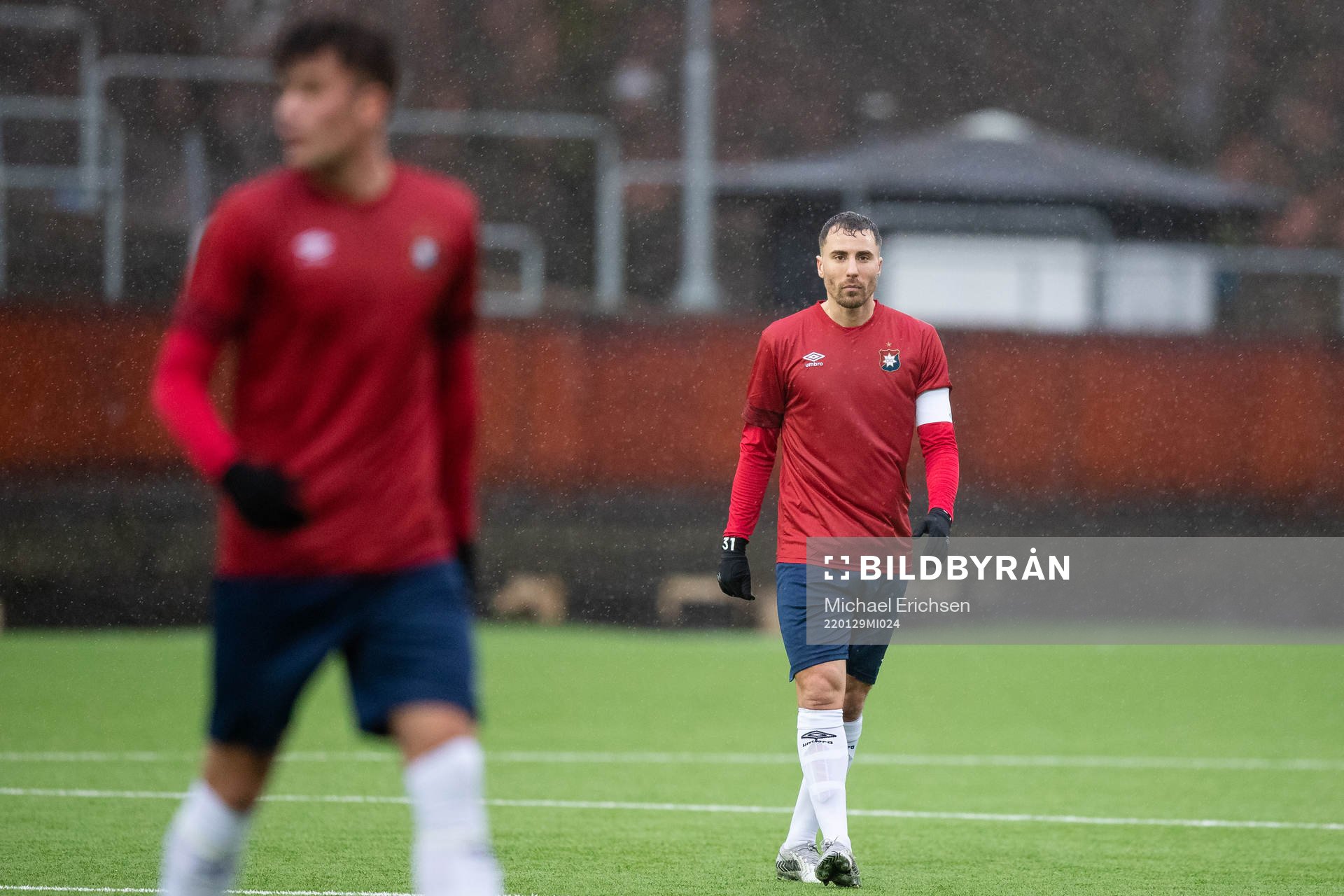 Örgrytes Jonathan Azulay under fotbollsmatchen i träningsmatchen mellan Örgryte och Trollhättan den 29 januari 2022 i Göteborg. 